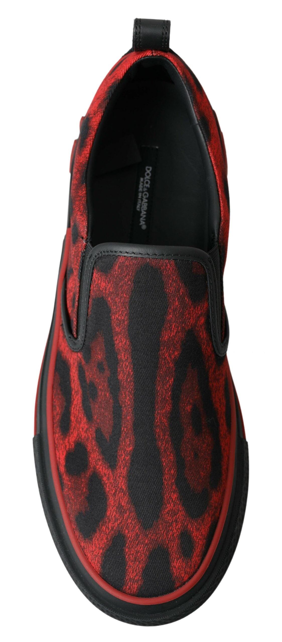 Dolce & Gabbana Chic Leopard Print Loafers Sneakers - Arichezz.store