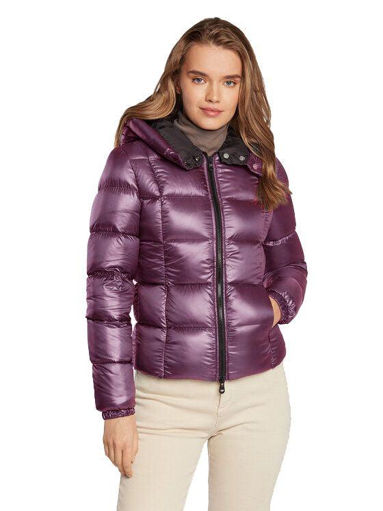 Elegant Light Purple Puffer Jacket - Arichezz.store