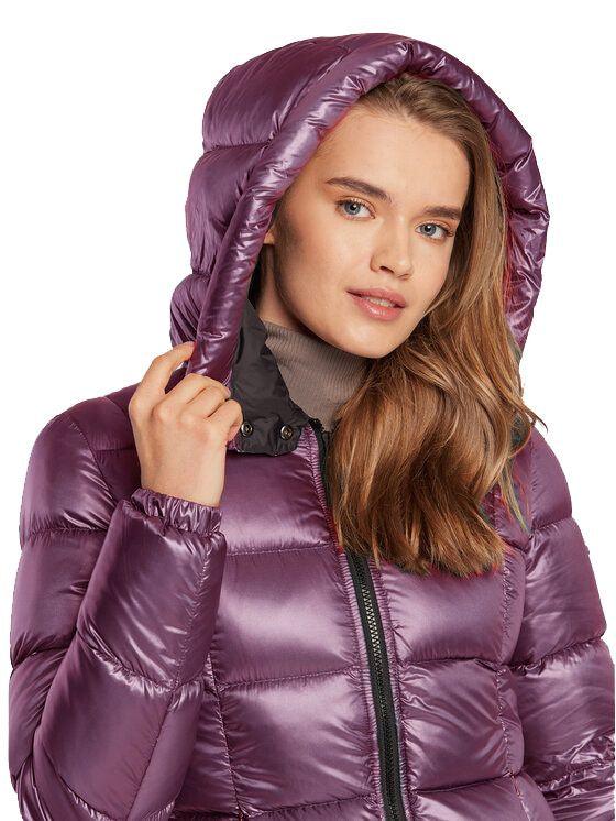 Elegant Light Purple Puffer Jacket - Arichezz.store