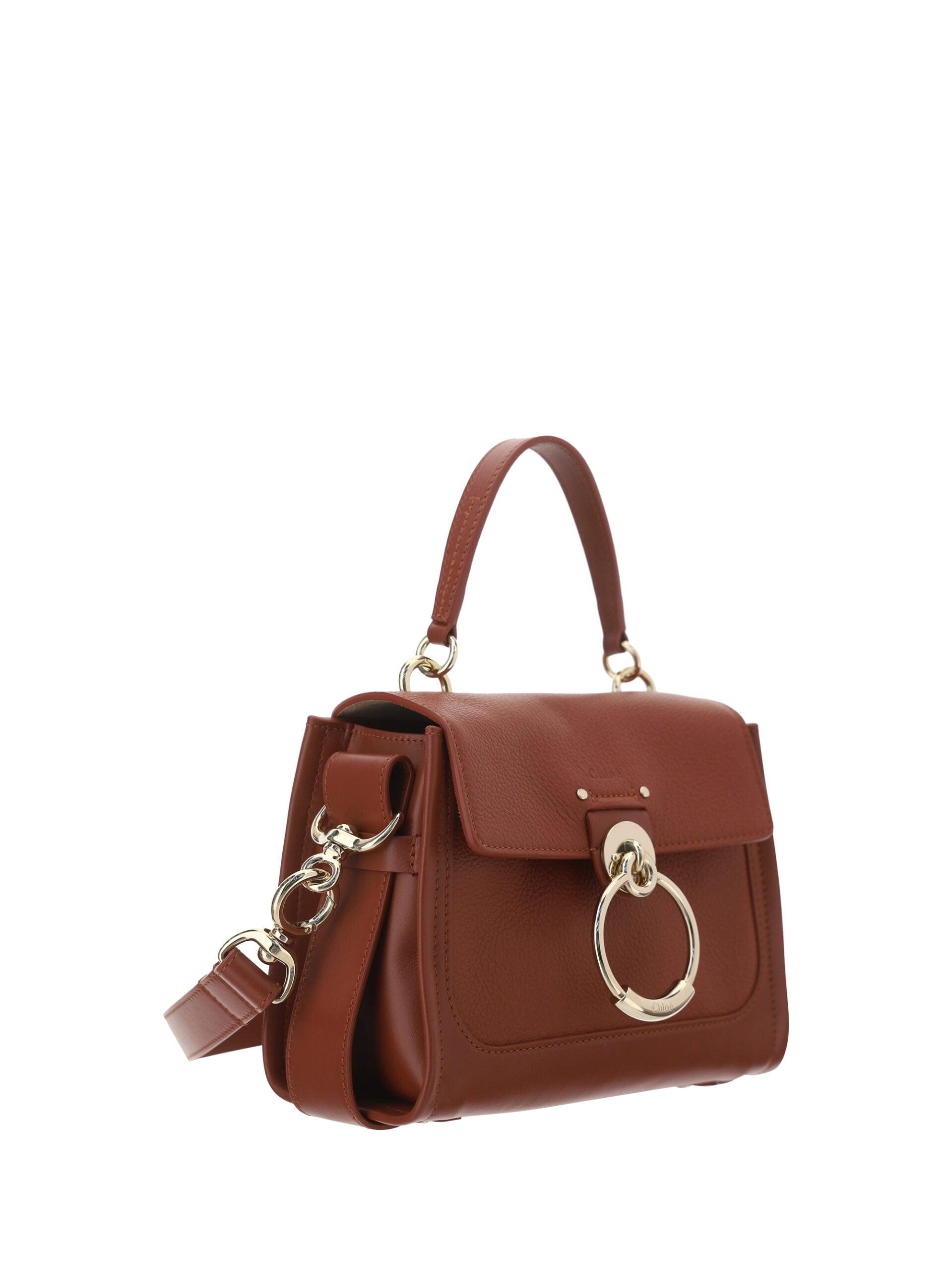 Chloé Elegant Sepia Brown Calfskin Shoulder Handbag - Arichezz.store