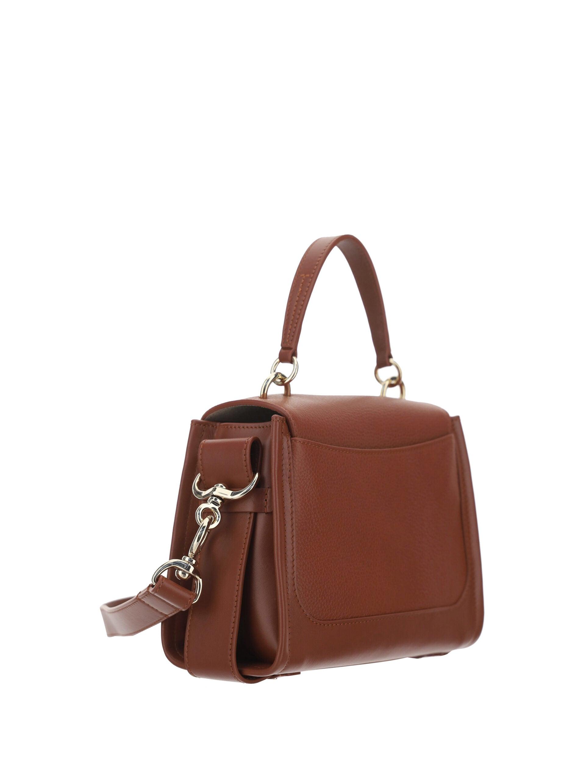 Chloé Elegant Sepia Brown Calfskin Shoulder Handbag - Arichezz.store