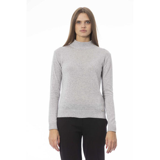 Baldinini Trend Gray Cashmere Women Sweater - Arichezz.store