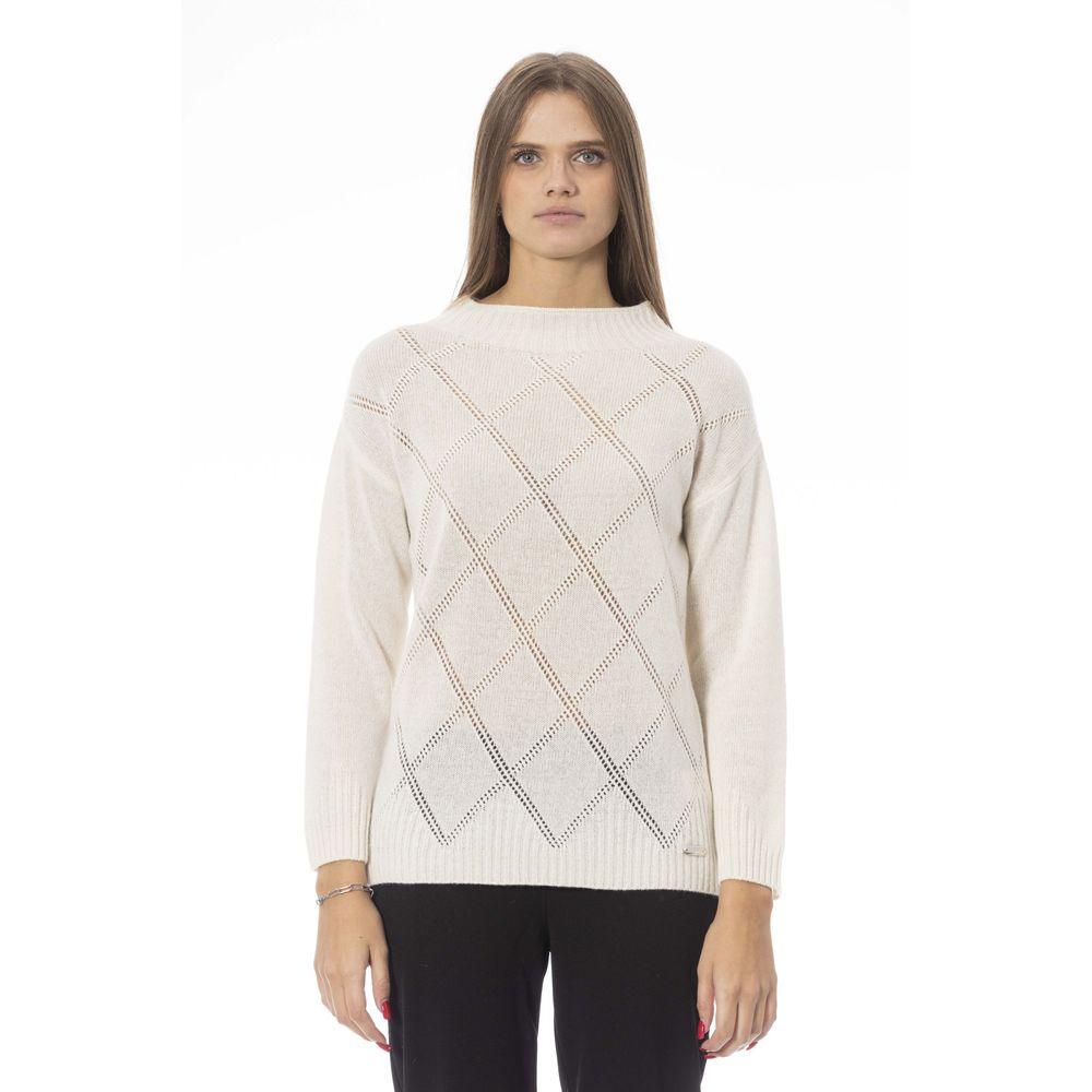 Baldinini Trend Beige Wool Women Sweater - Arichezz.store