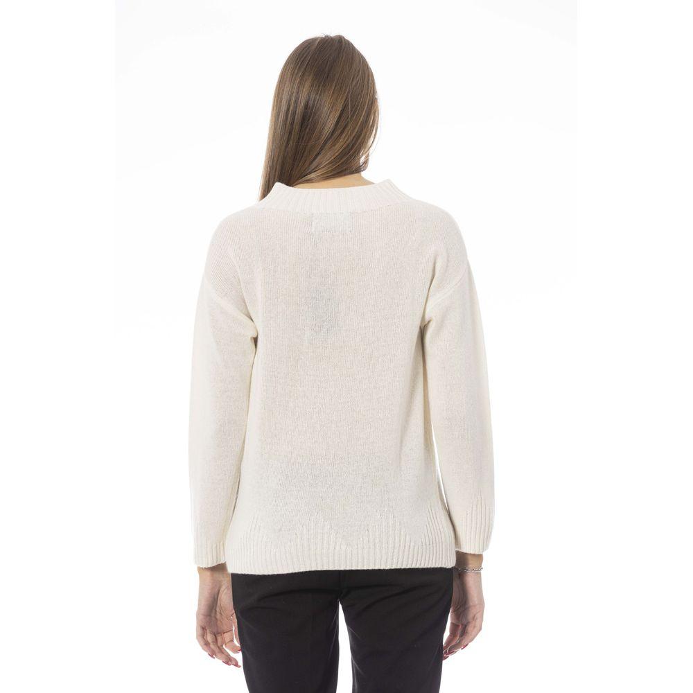 Baldinini Trend Beige Wool Women Sweater - Arichezz.store