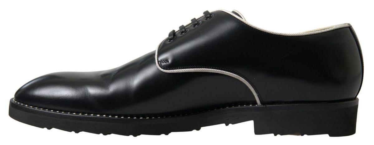 Dolce & Gabbana Elegant Black and White Formal Men's Shoes - Arichezz.store