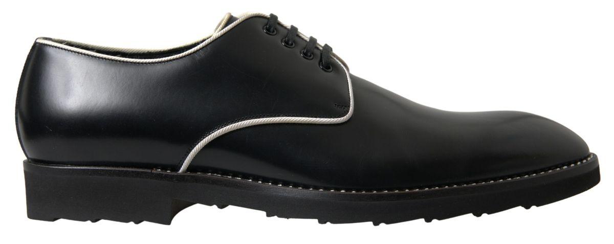 Dolce & Gabbana Elegant Black and White Formal Men's Shoes - Arichezz.store