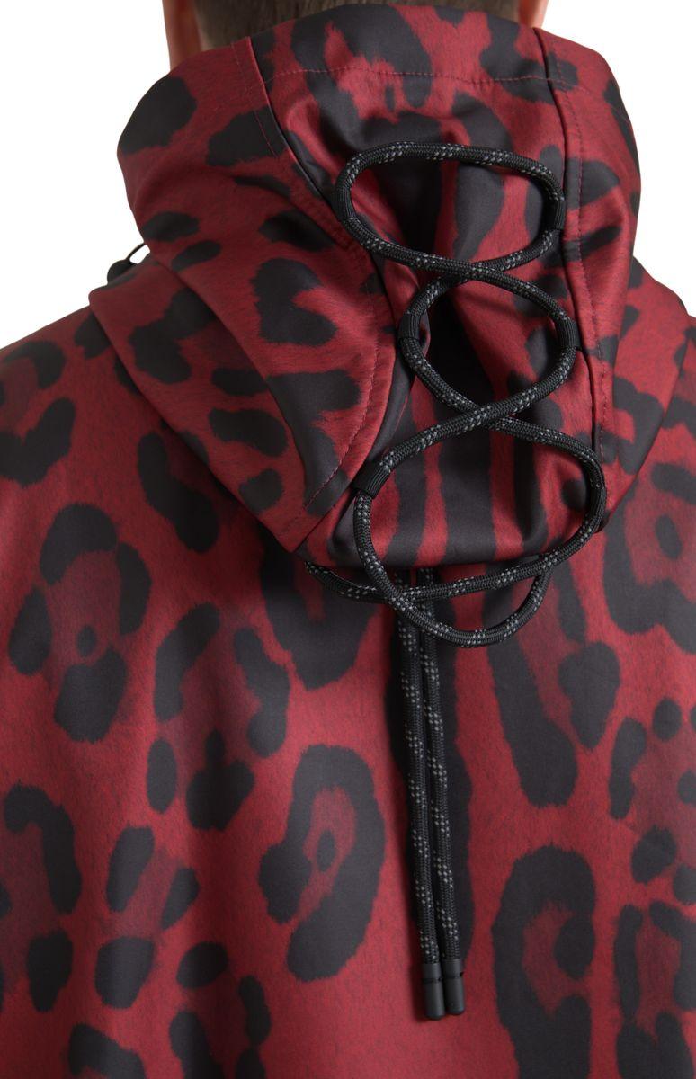 Dolce & Gabbana Radiant Red Leopard Print Hooded Jacket - Arichezz.store