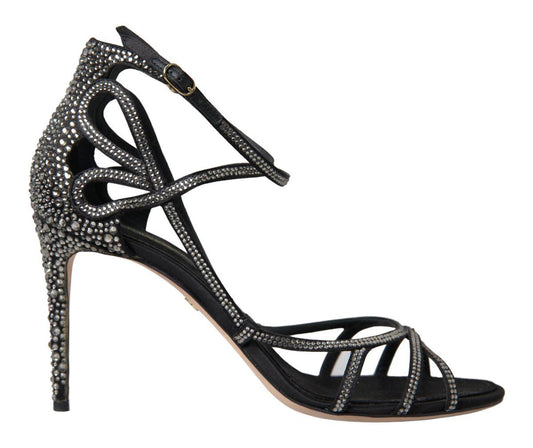 Dolce & Gabbana Elegant Keira Rhinestone Stiletto Sandals - Arichezz.store