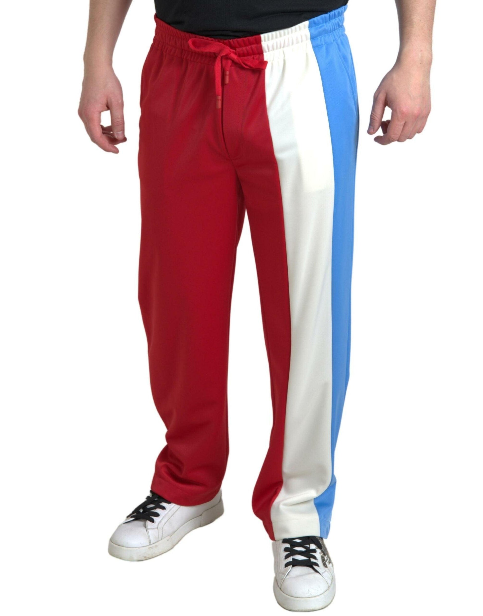 Dolce & Gabbana Elegant Striped Drawstring Sweatpants - Arichezz.store