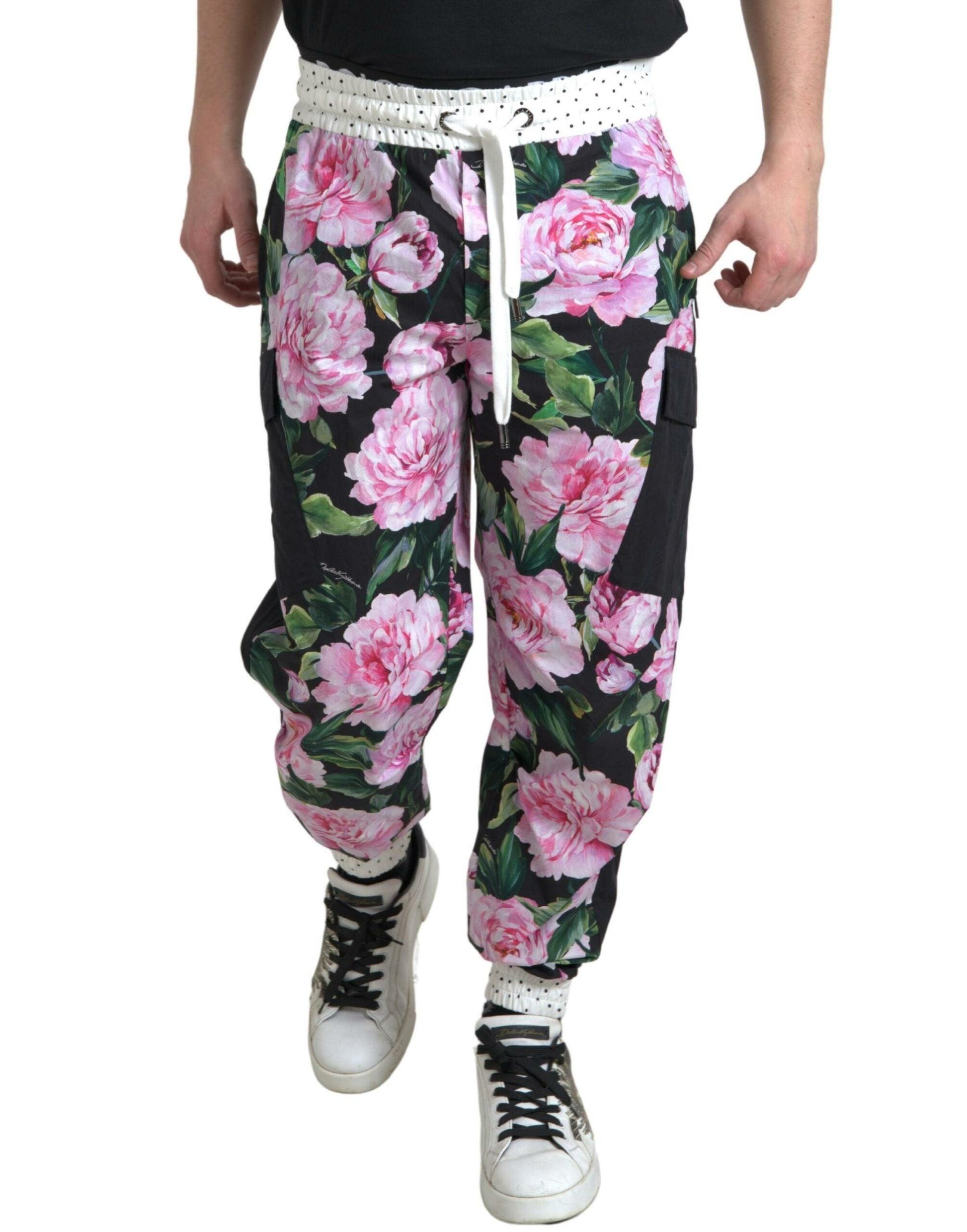 Dolce & Gabbana Elegant Multicolor Cotton Joggers - Arichezz.store