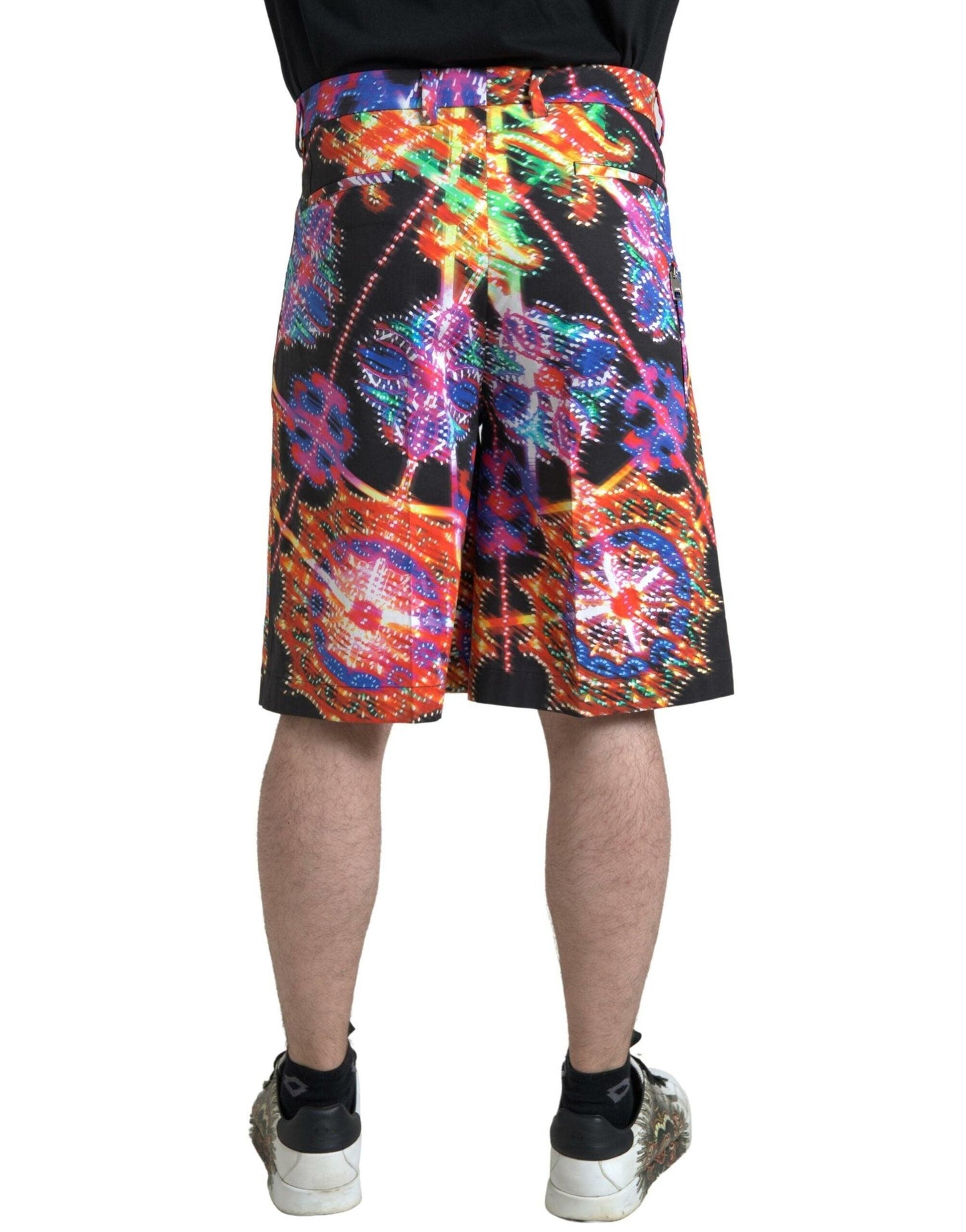 Dolce & Gabbana Multicolor Printed Bermuda Shorts - Arichezz.store