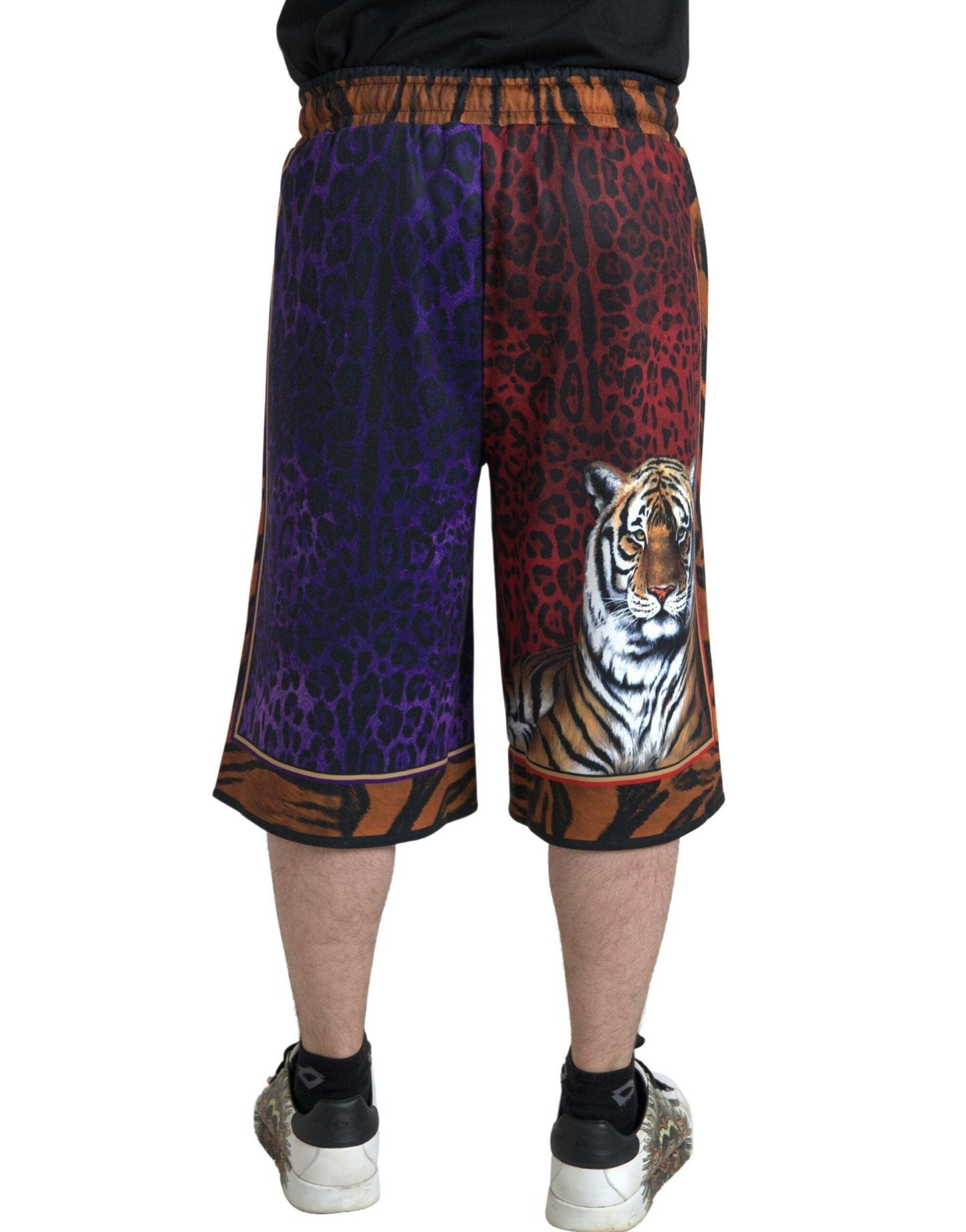 Dolce & Gabbana Chic Multicolor Bermuda Shorts with Exotic Print - Arichezz.store