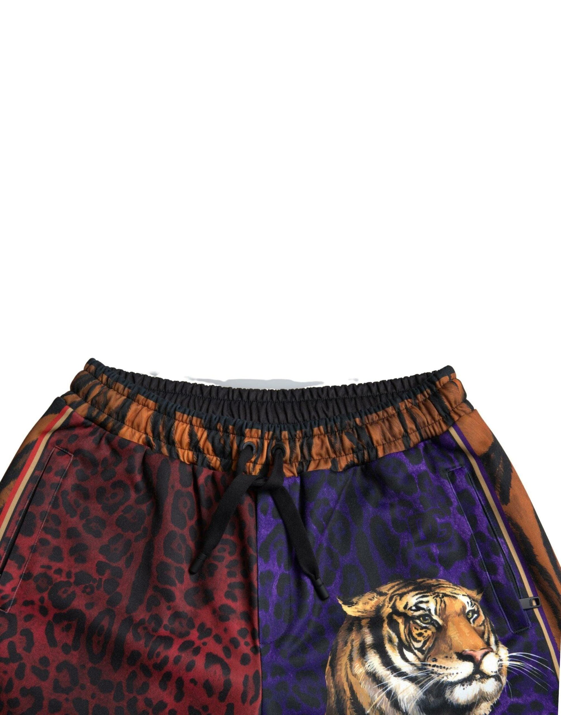 Dolce & Gabbana Chic Multicolor Bermuda Shorts with Exotic Print - Arichezz.store