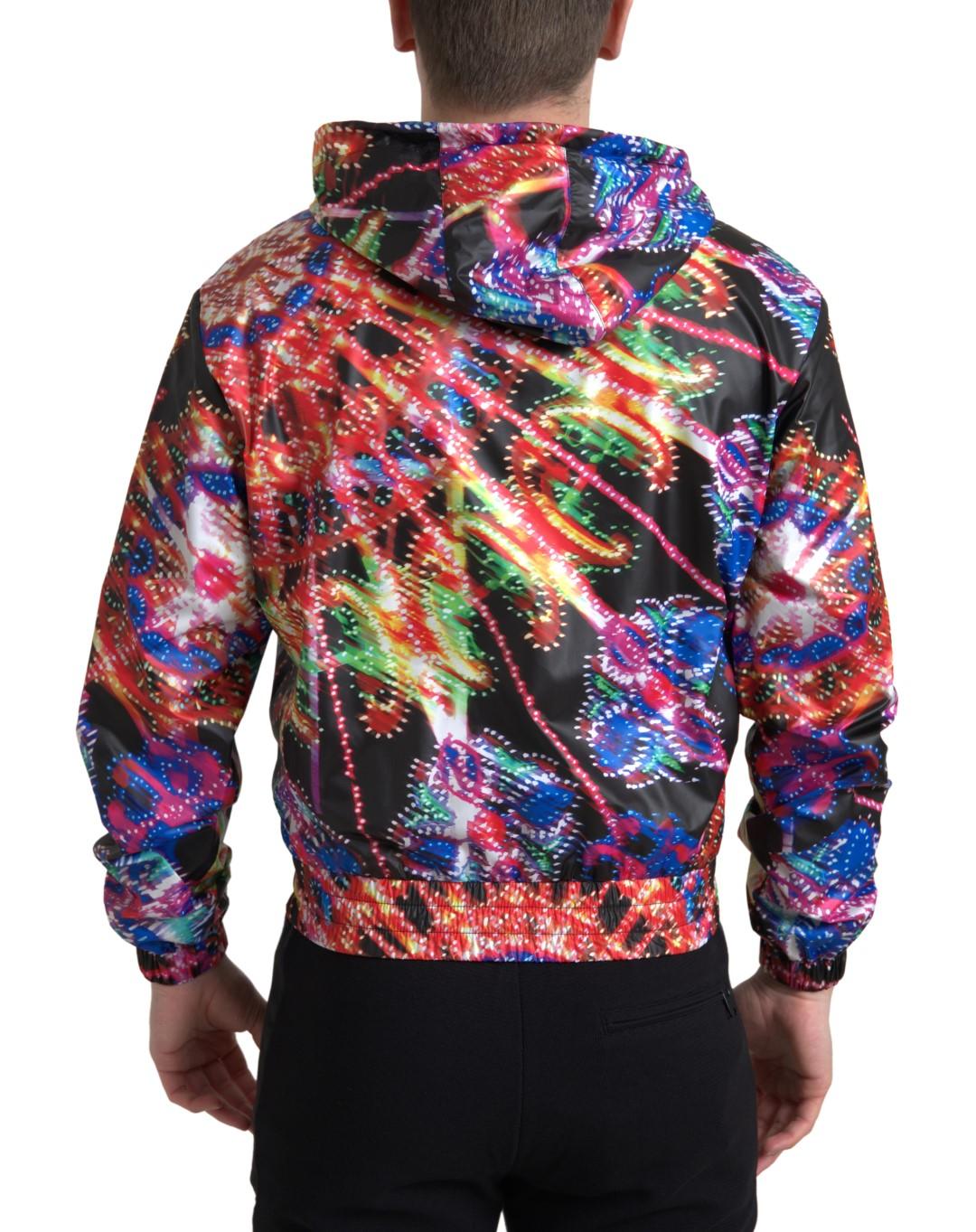 Dolce & Gabbana Multicolor Full Zip Hooded Sweater - Arichezz.store