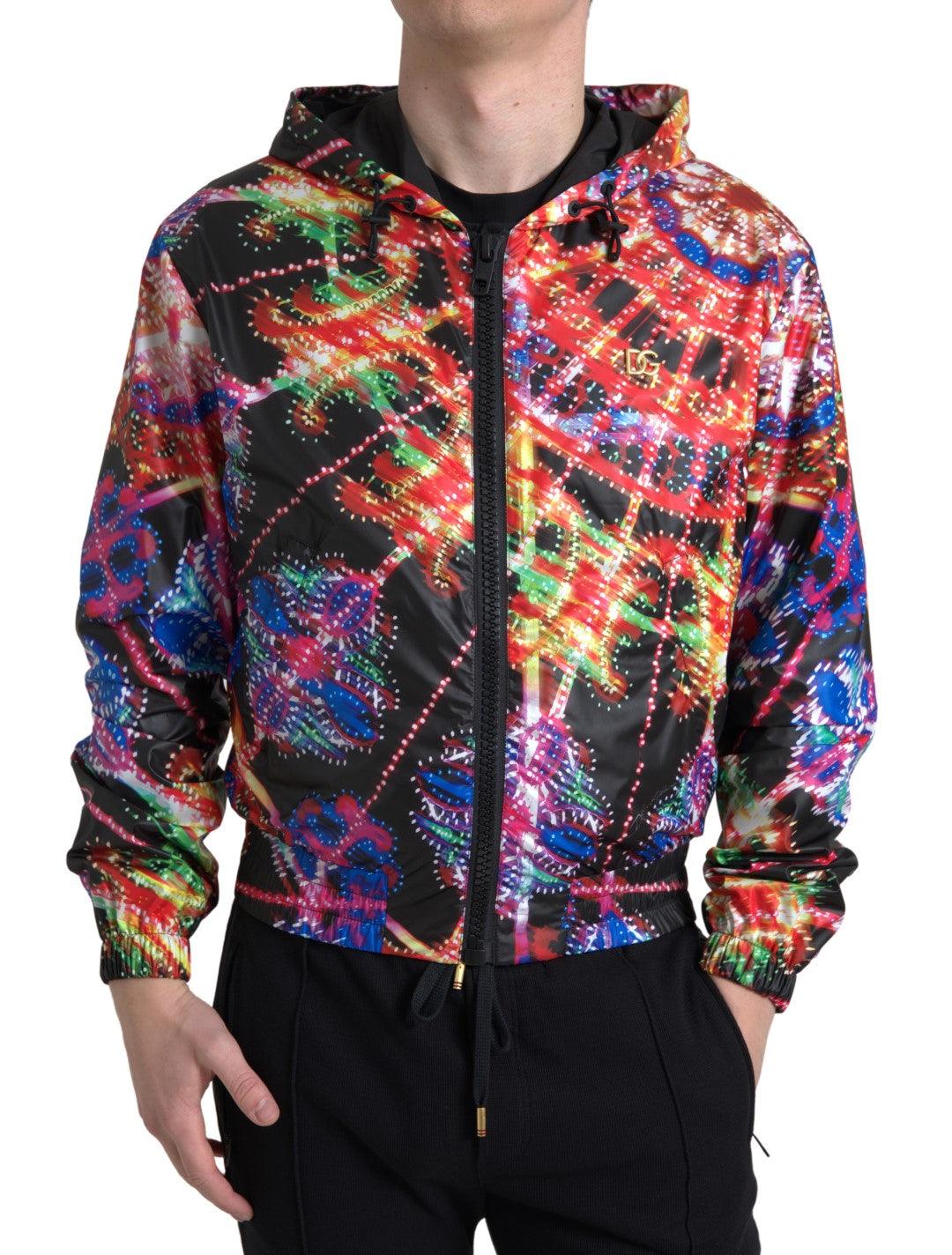 Dolce & Gabbana Multicolor Full Zip Hooded Sweater - Arichezz.store