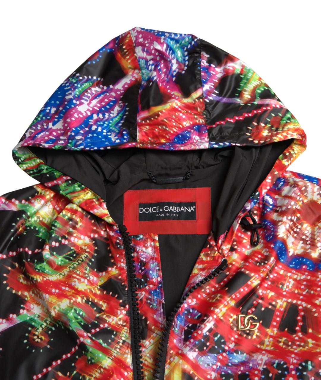 Dolce & Gabbana Multicolor Full Zip Hooded Sweater - Arichezz.store