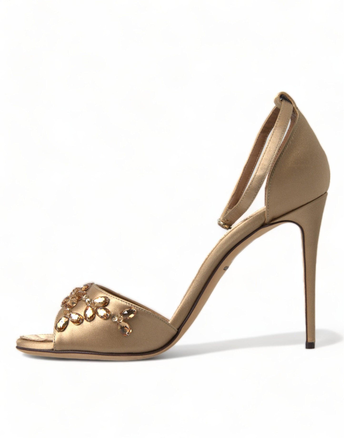 Dolce & Gabbana Crystal Embellished Heel Sandals - Arichezz.store