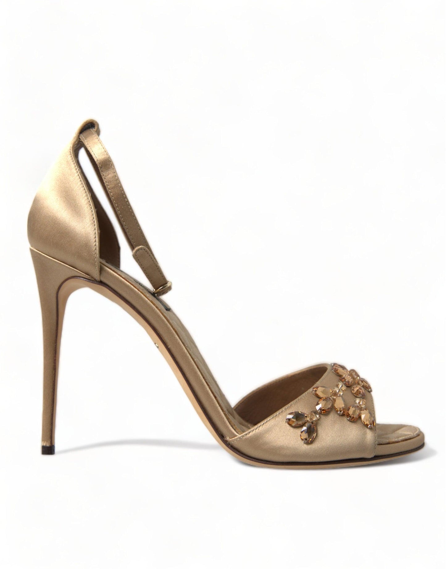 Dolce & Gabbana Crystal Embellished Heel Sandals - Arichezz.store