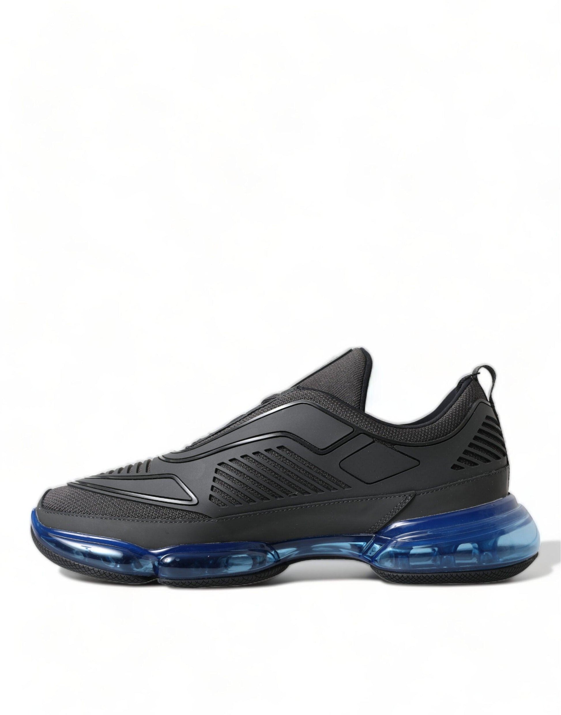 Prada Elegant Men's Black Mesh Sneakers - Arichezz.store