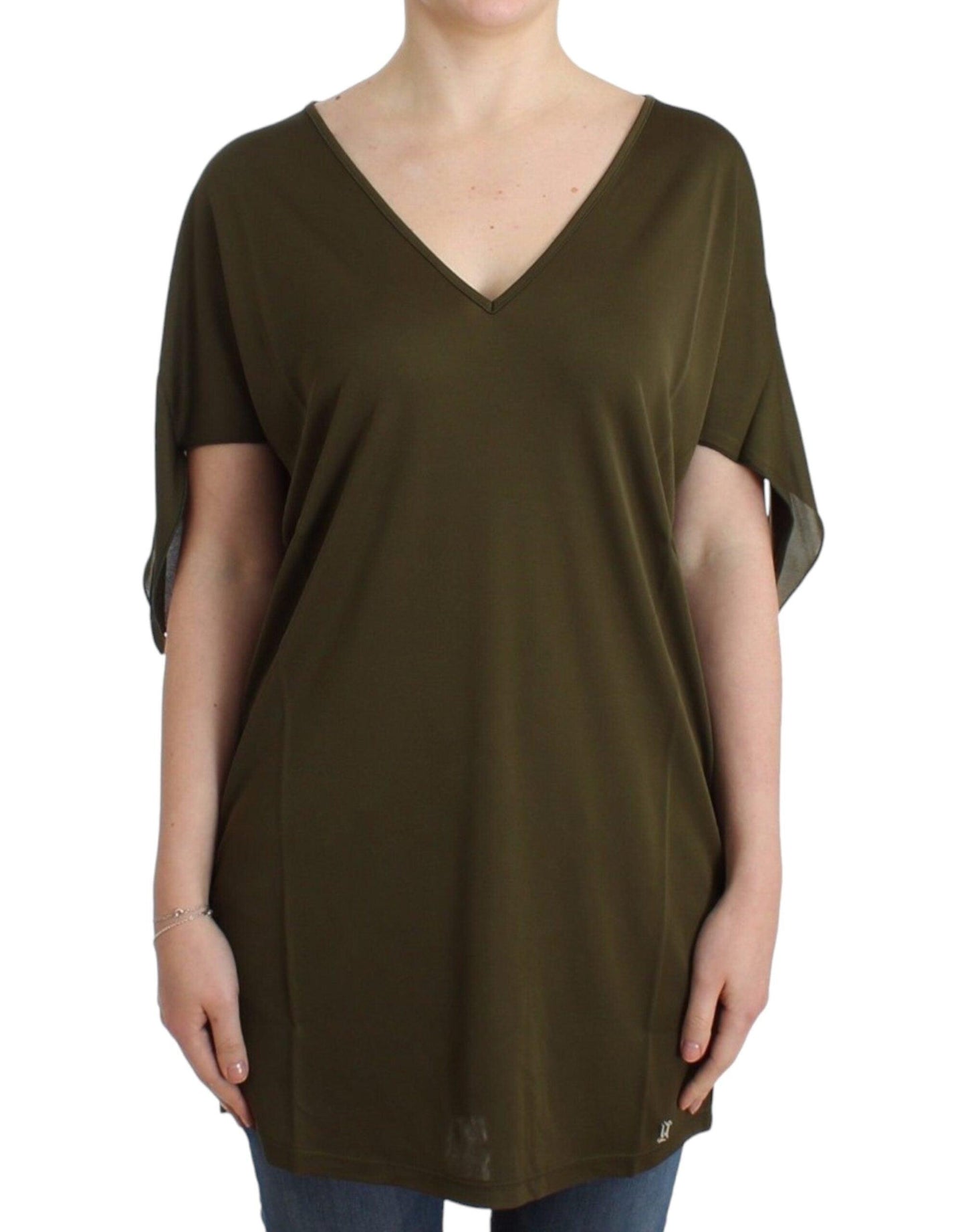 John Galliano Emerald Elegance Rayon Blouse - Arichezz.store