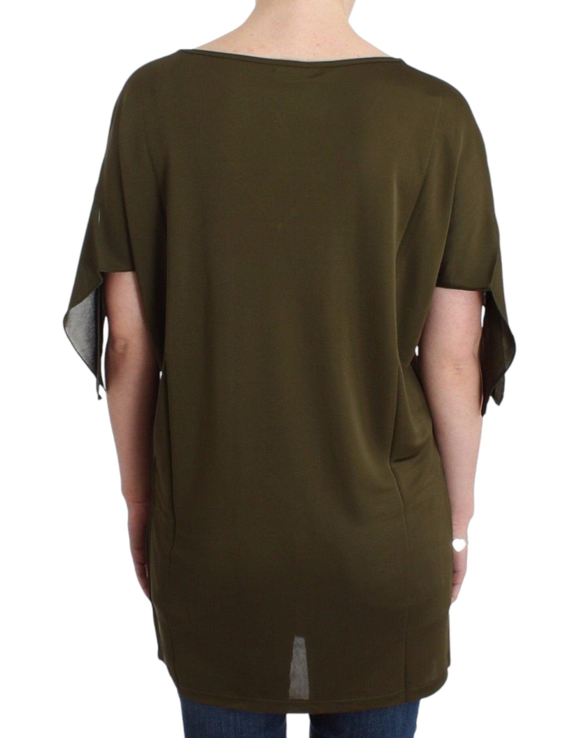 John Galliano Emerald Elegance Rayon Blouse - Arichezz.store