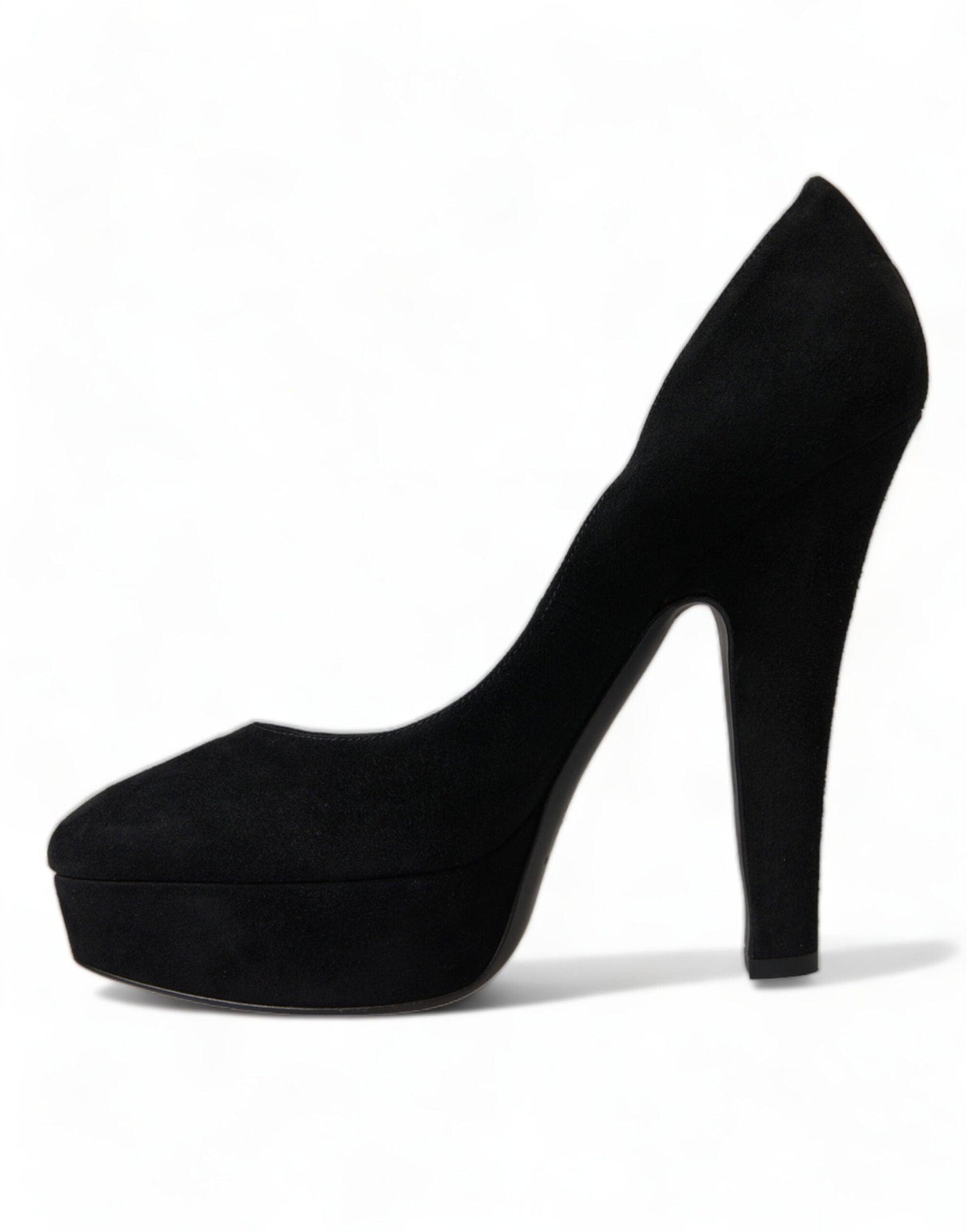 Dolce & Gabbana Black Suede Heeled Pumps Sophistication - Arichezz.store