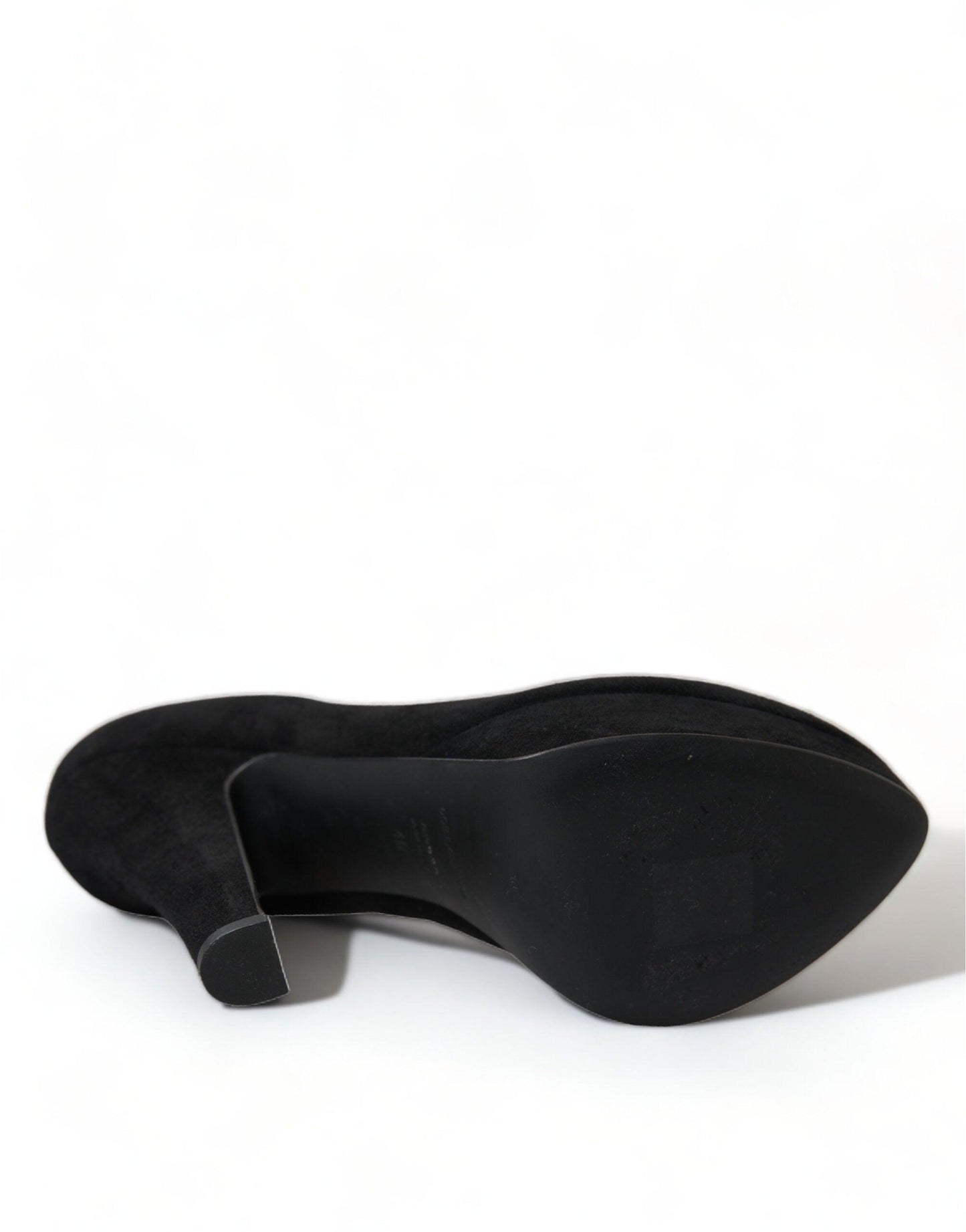 Dolce & Gabbana Black Suede Heeled Pumps Sophistication - Arichezz.store