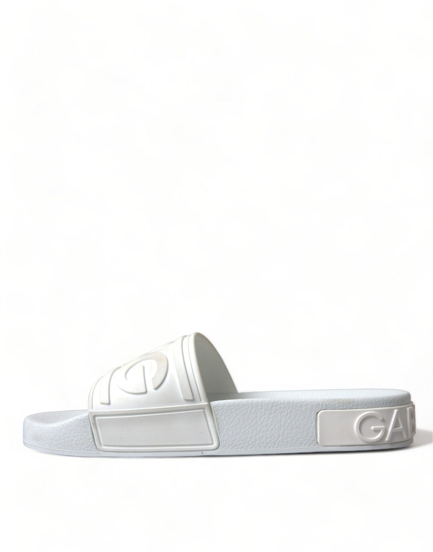 Dolce & Gabbana Elegant White Logo Slides - Arichezz.store