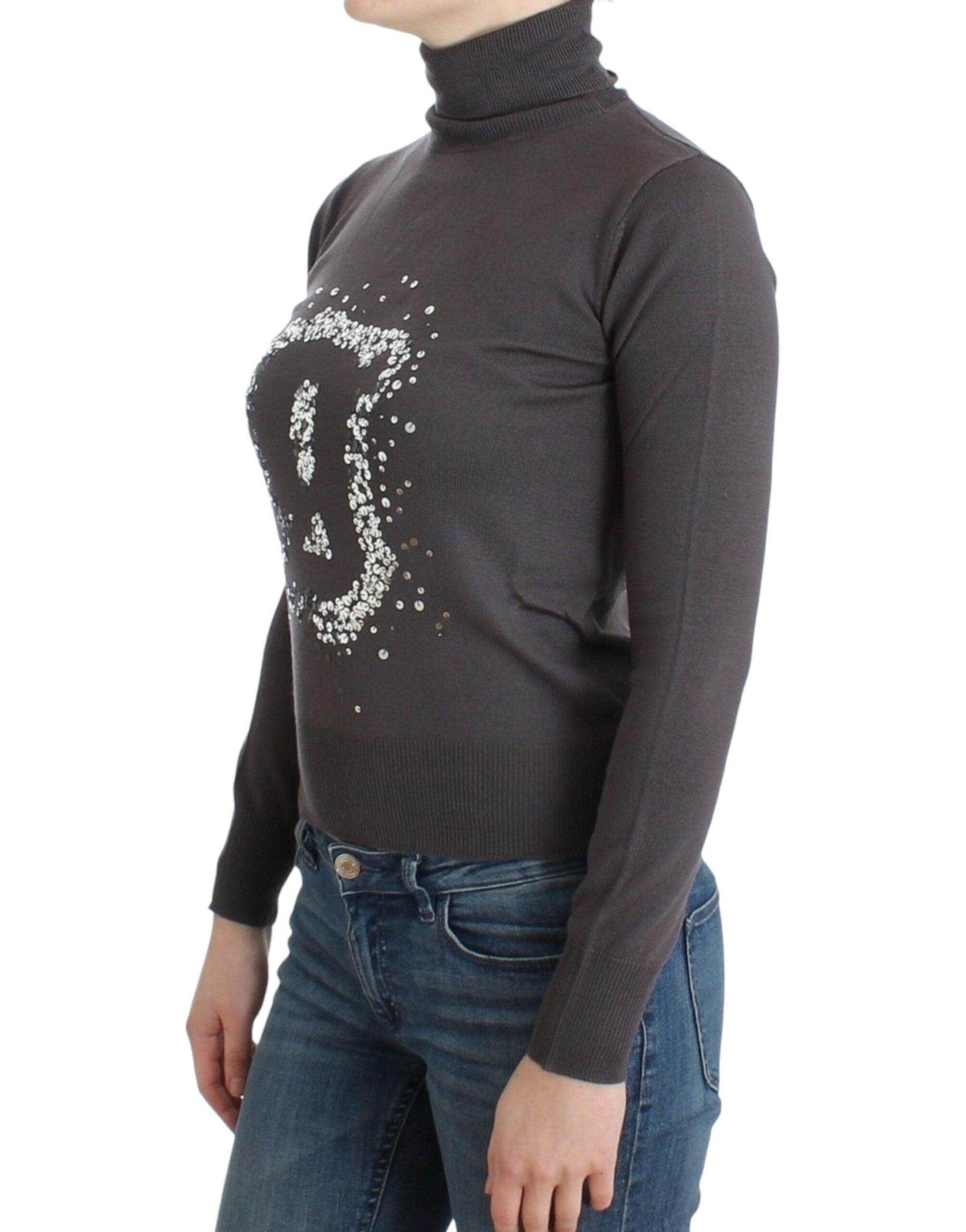 John Galliano Elegant Virgin Wool Turtleneck Sweater - Arichezz.store