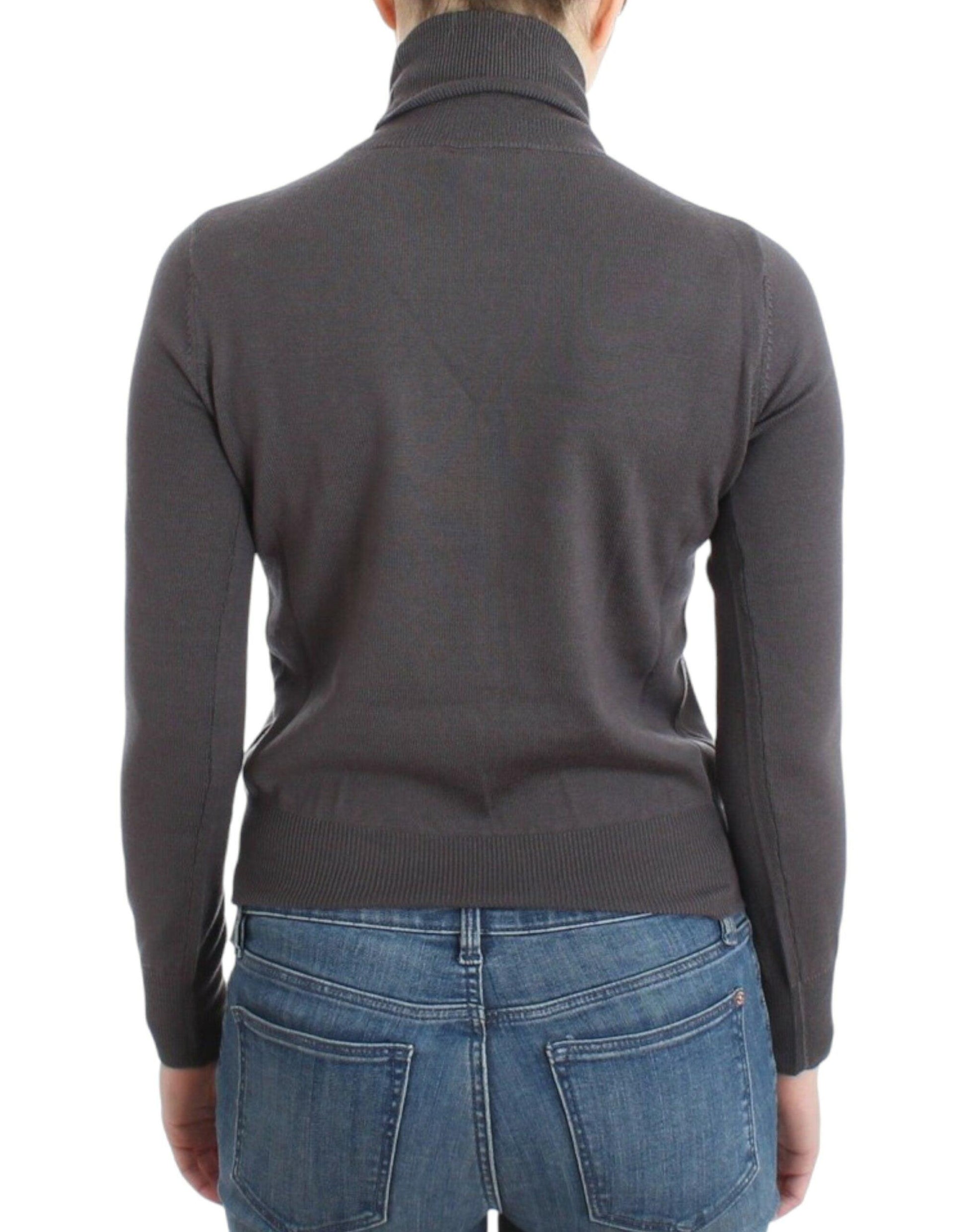 John Galliano Elegant Virgin Wool Turtleneck Sweater - Arichezz.store