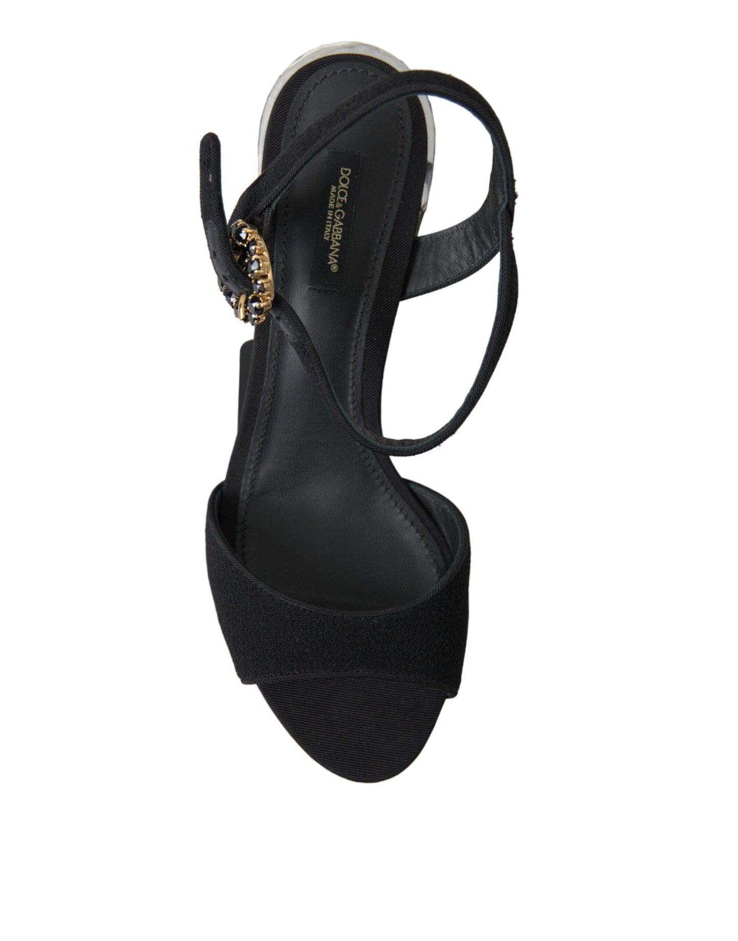 Dolce & Gabbana Elegant Ankle Strap Sandals with Mirror Heels - Arichezz.store