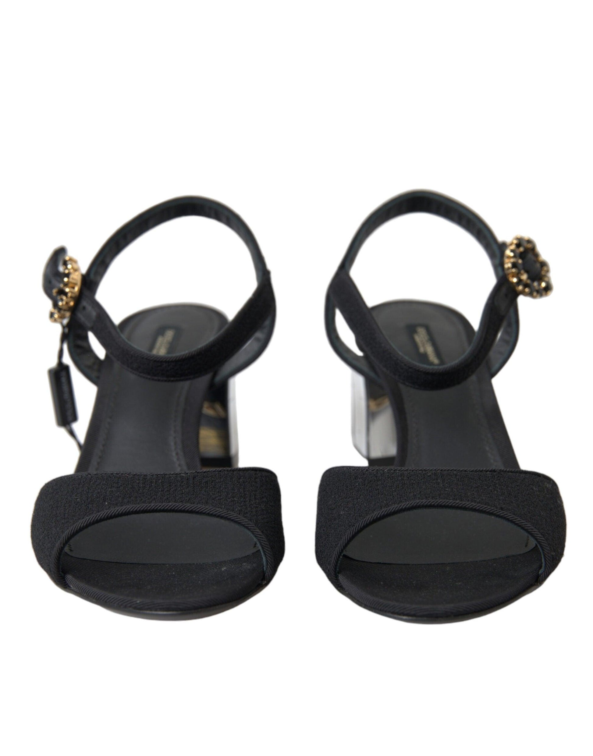 Dolce & Gabbana Elegant Ankle Strap Sandals with Mirror Heels - Arichezz.store