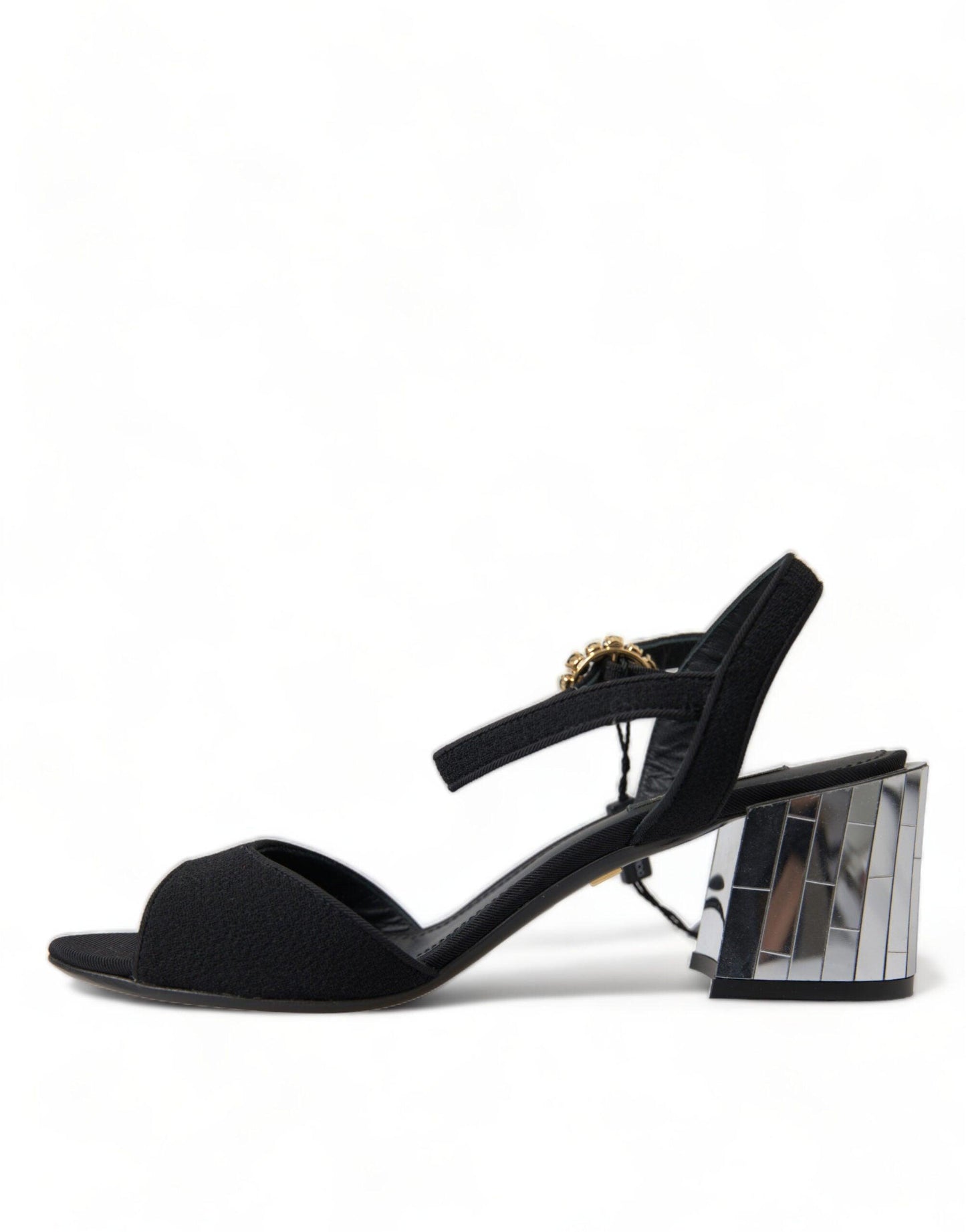 Dolce & Gabbana Elegant Ankle Strap Sandals with Mirror Heels - Arichezz.store