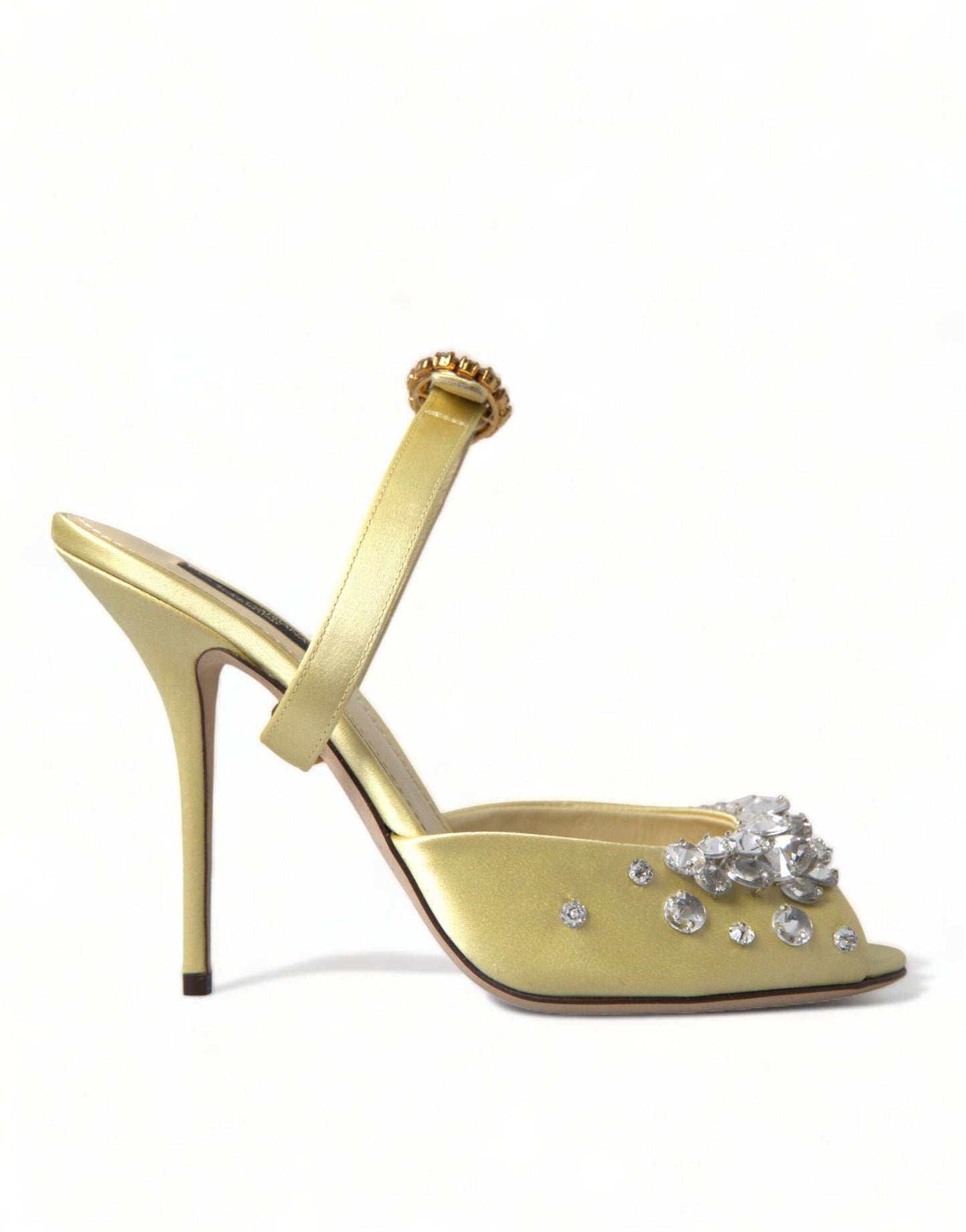 Dolce & Gabbana Crystal Embellished Silk Sandals - Arichezz.store