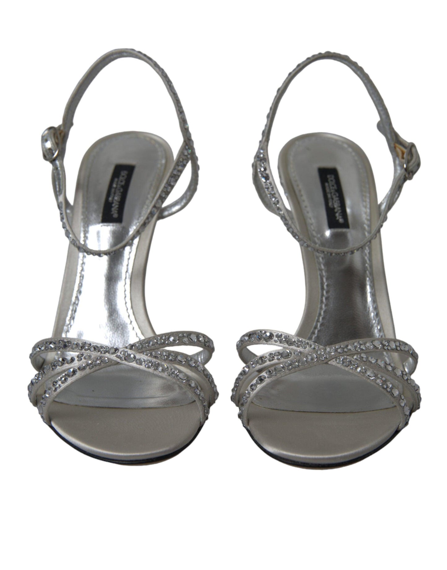 Dolce & Gabbana Elegant Crystal Embellished Heels Sandals - Arichezz.store