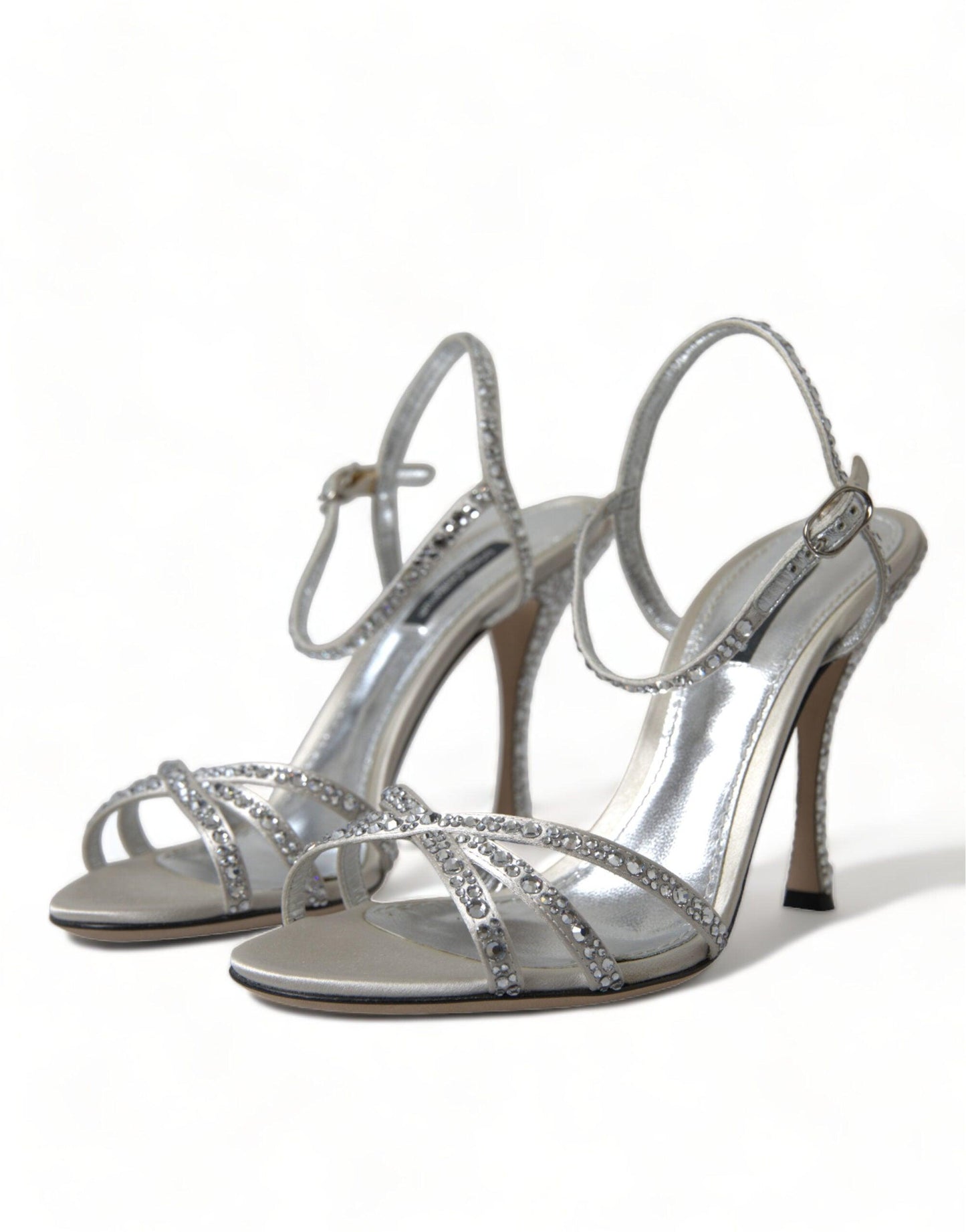 Dolce & Gabbana Elegant Crystal Embellished Heels Sandals - Arichezz.store