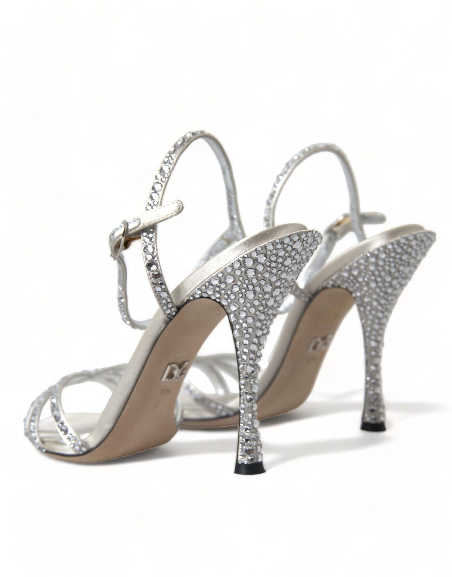 Dolce & Gabbana Elegant Crystal Embellished Heels Sandals - Arichezz.store