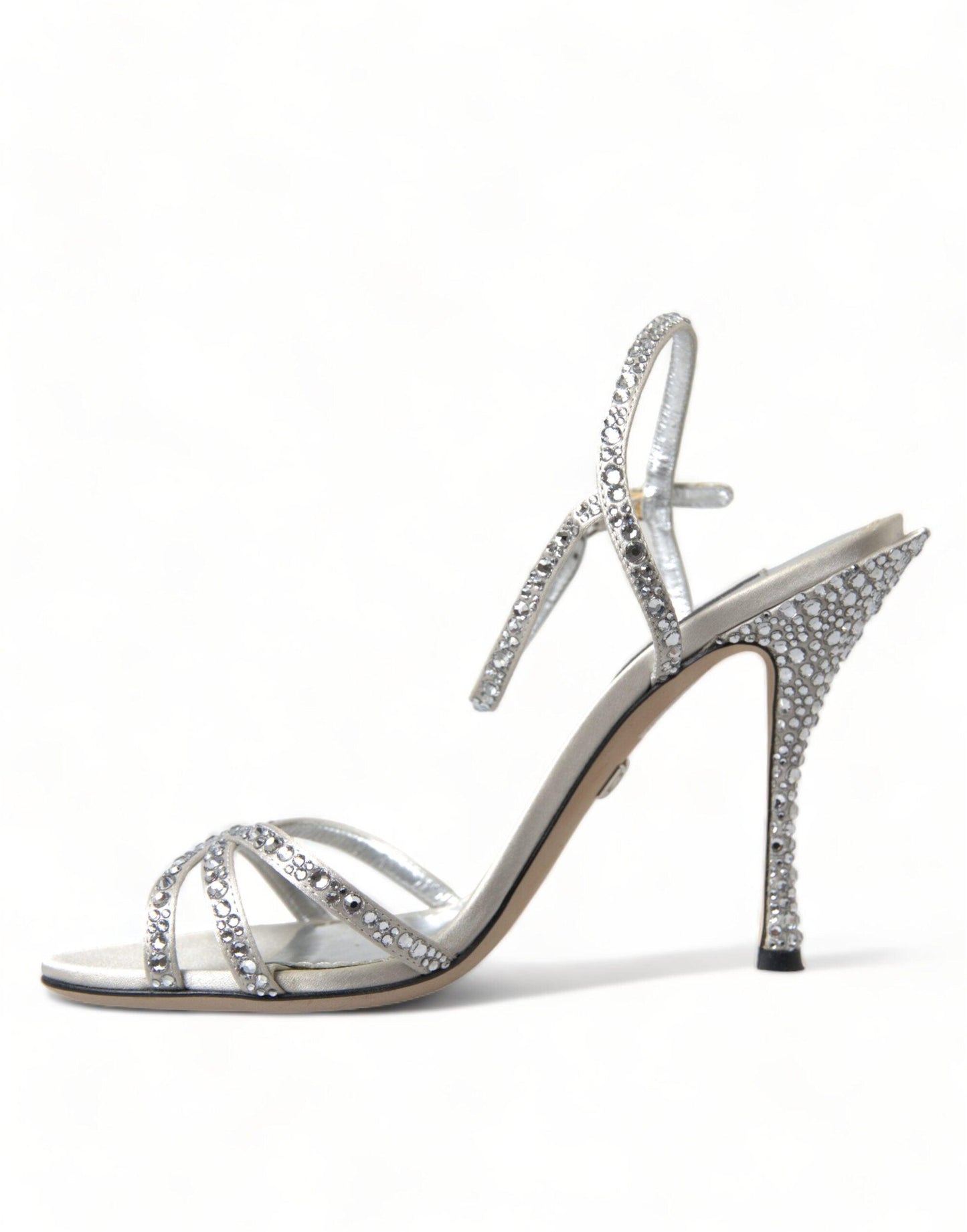 Dolce & Gabbana Elegant Crystal Embellished Heels Sandals - Arichezz.store