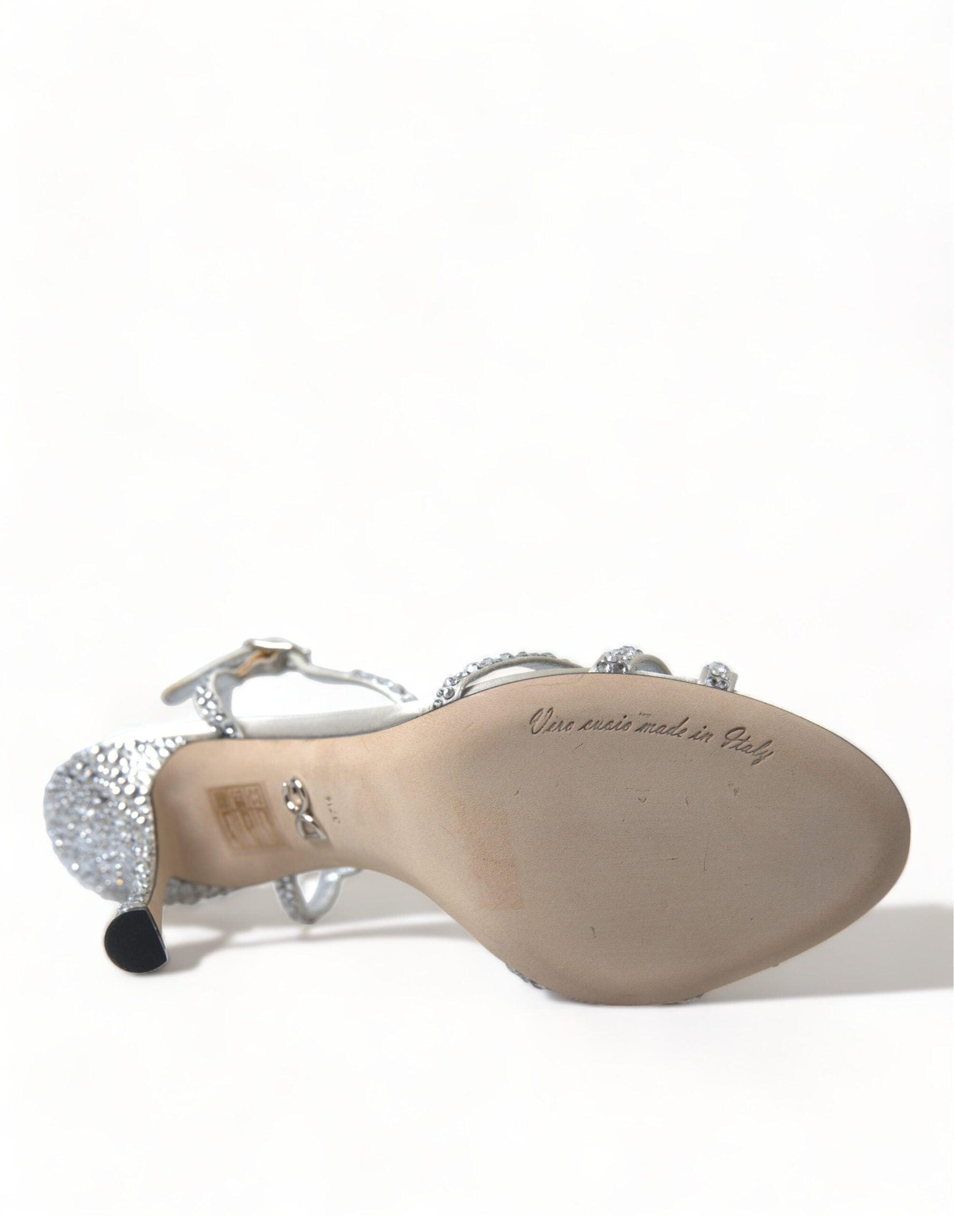 Dolce & Gabbana Elegant Crystal Embellished Heels Sandals - Arichezz.store