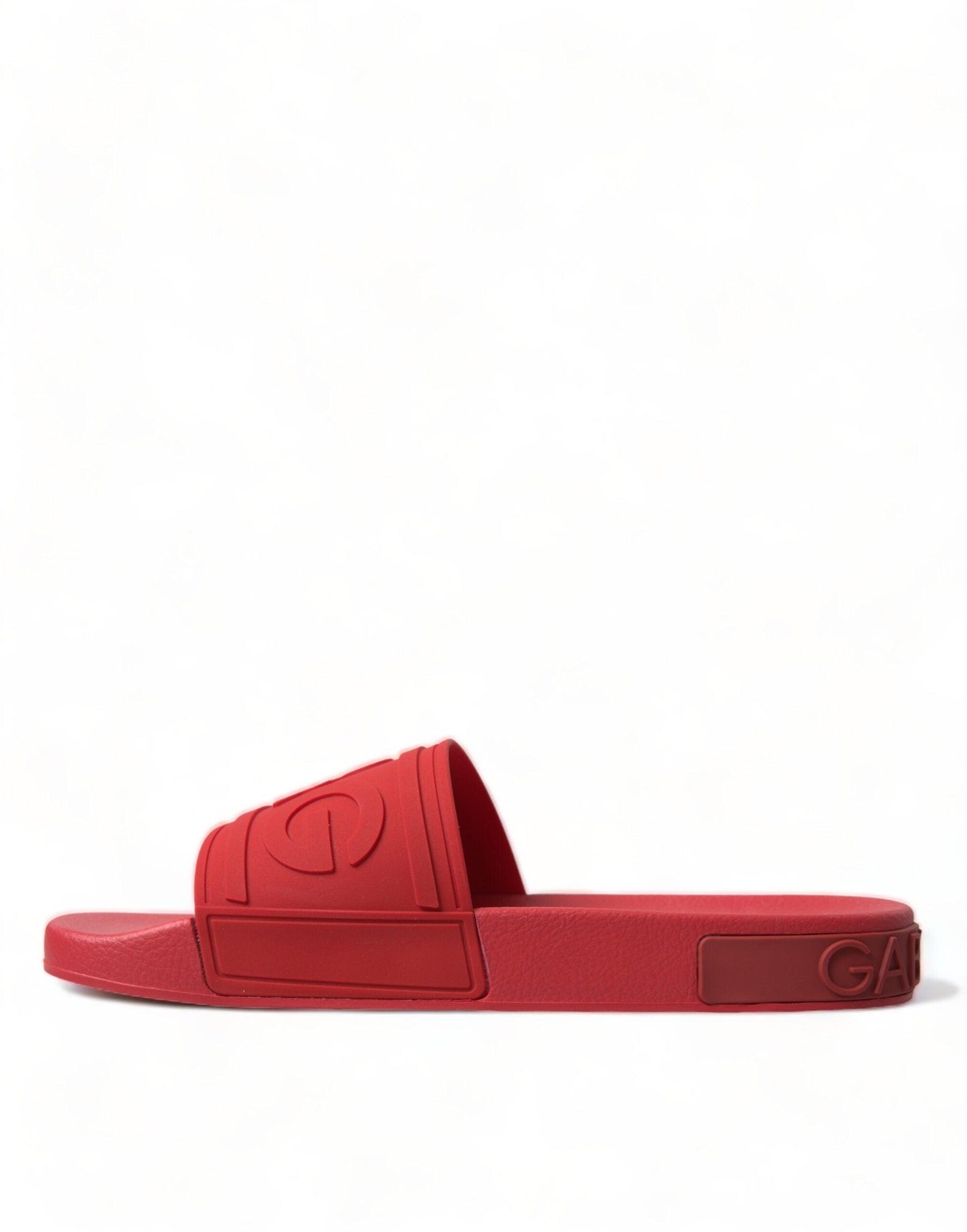 Dolce & Gabbana Radiant Red Men's Slide Sandals - Arichezz.store