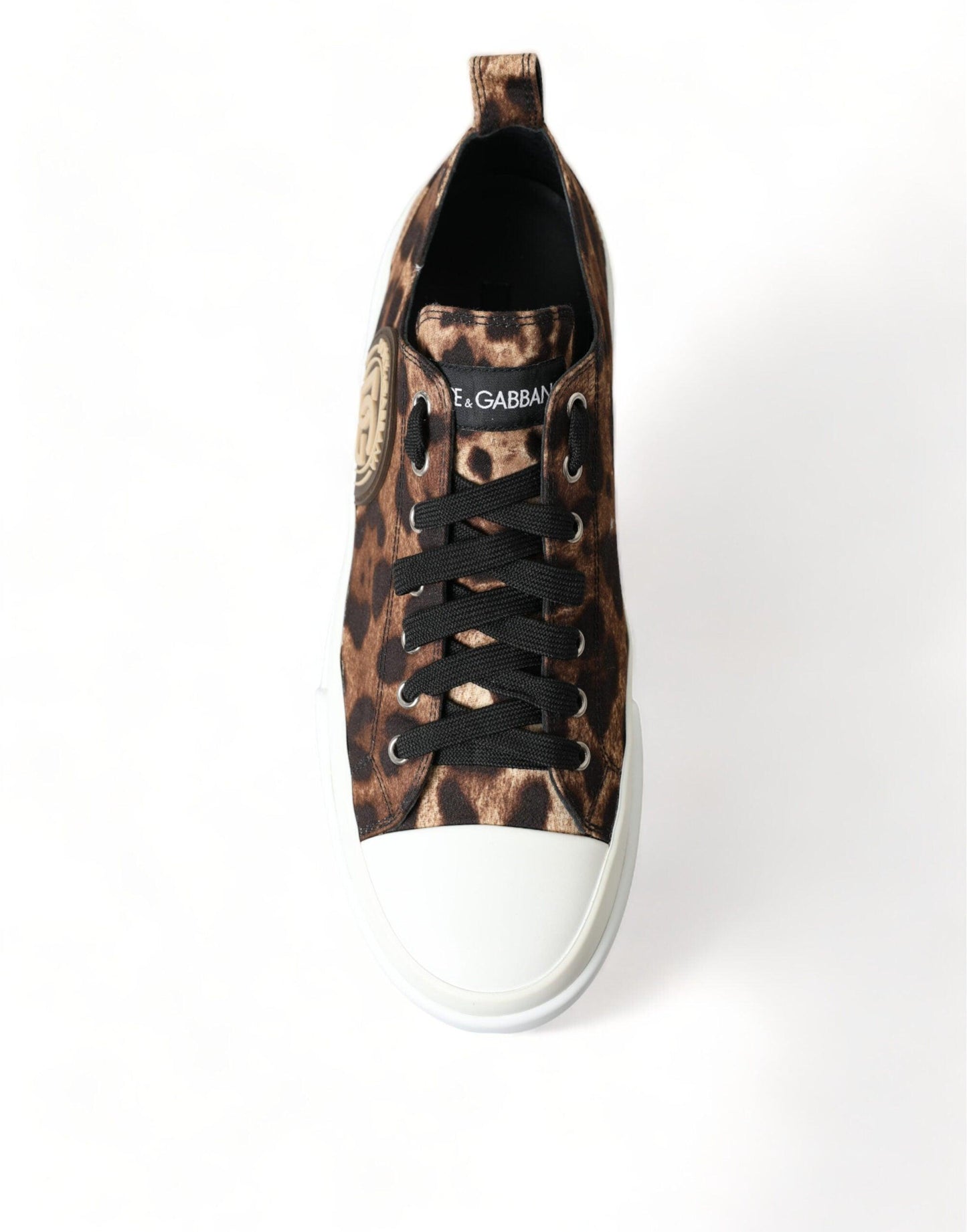 Dolce & Gabbana Elegant Leopard Print Casual Sneakers - Arichezz.store