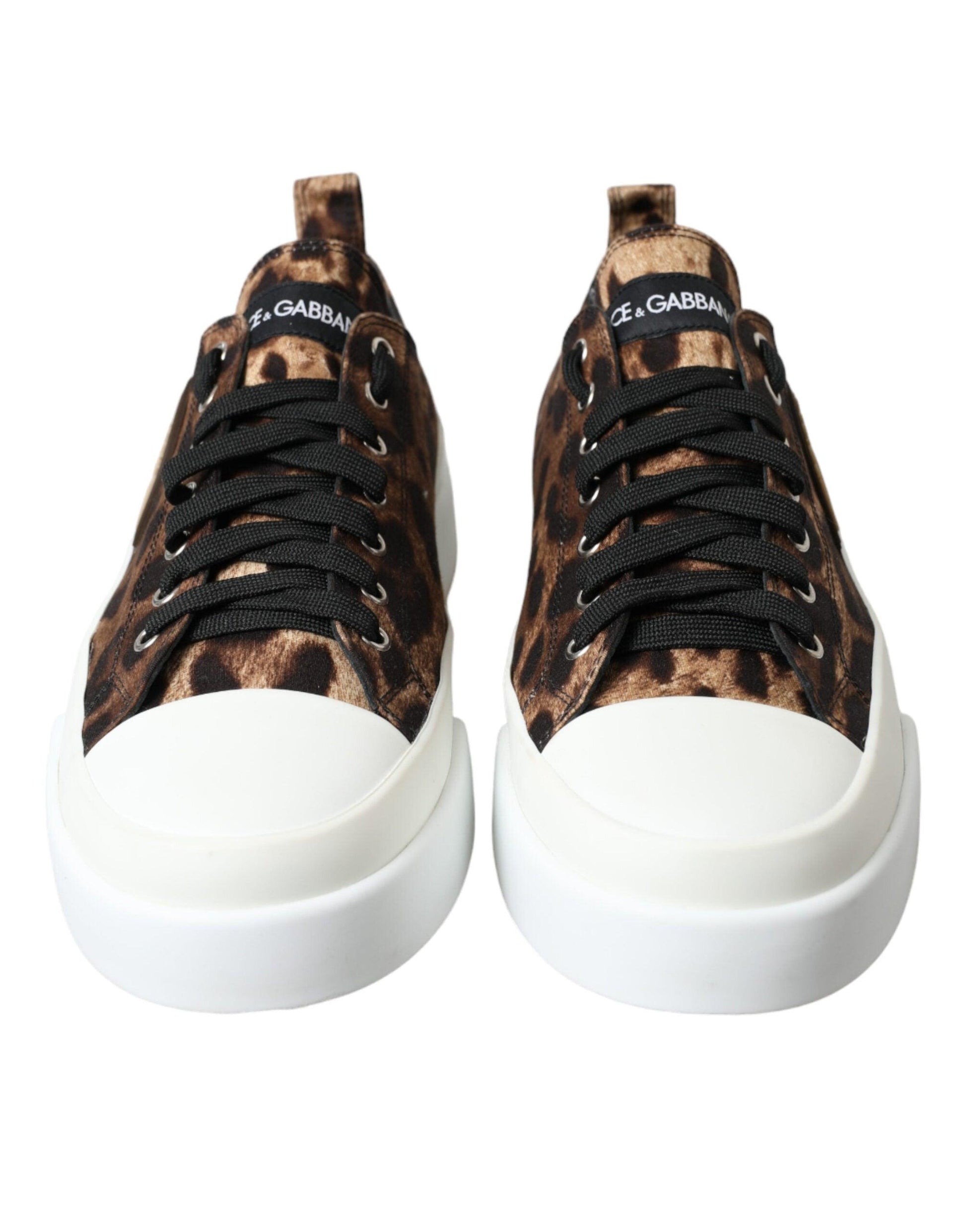 Dolce & Gabbana Elegant Leopard Print Casual Sneakers - Arichezz.store