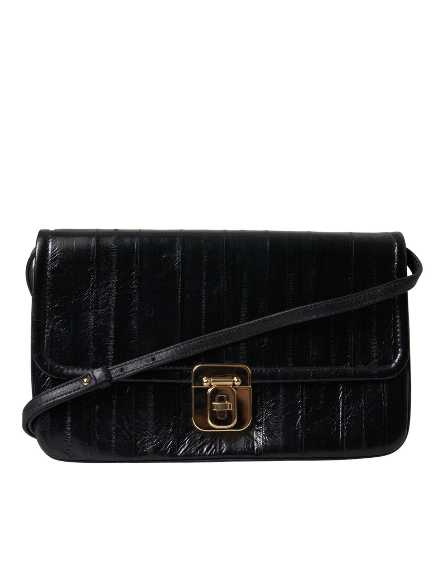 Dolce & Gabbana Elegant Eelskin Leather Shoulder Bag - Arichezz.store