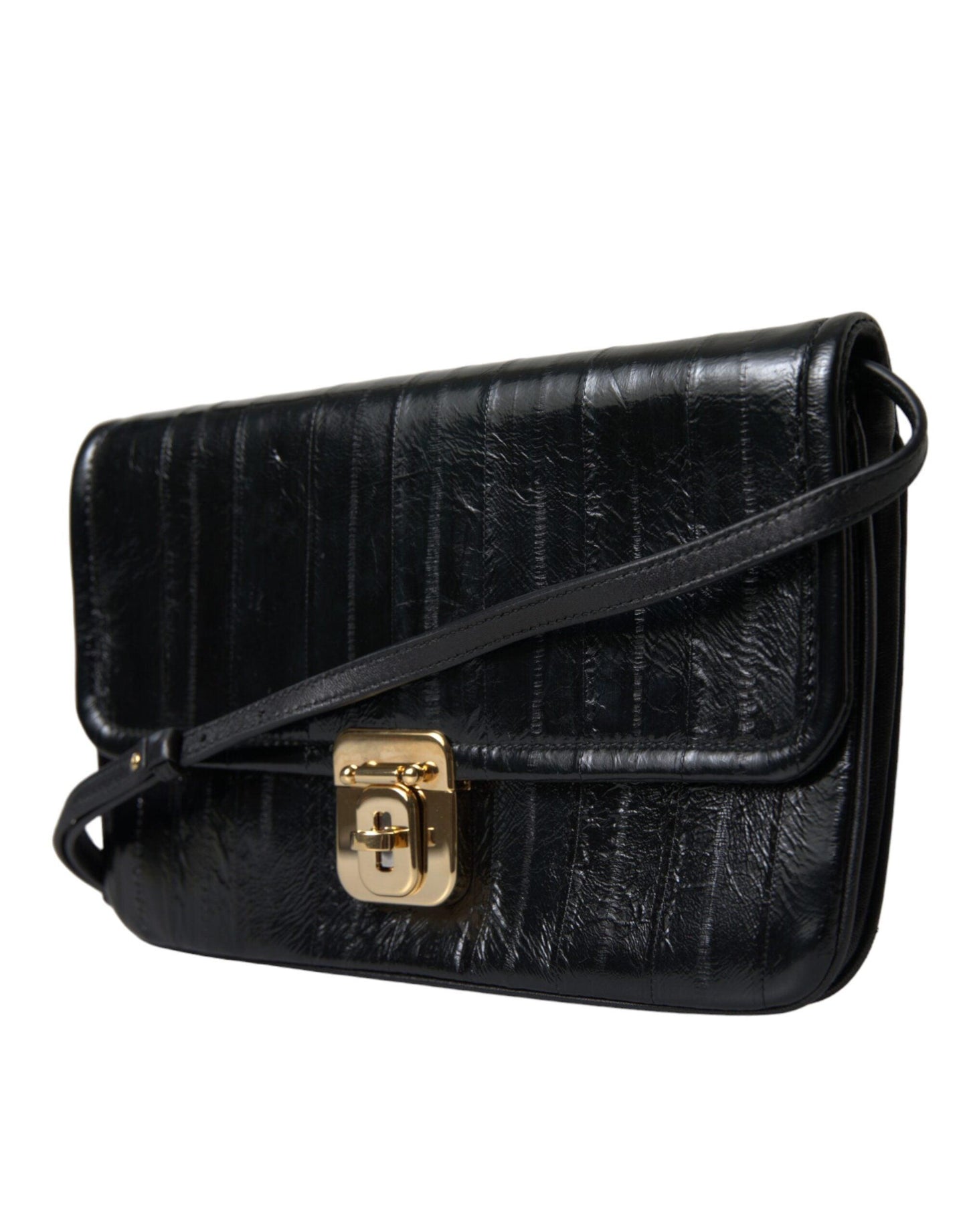 Dolce & Gabbana Elegant Eelskin Leather Shoulder Bag - Arichezz.store