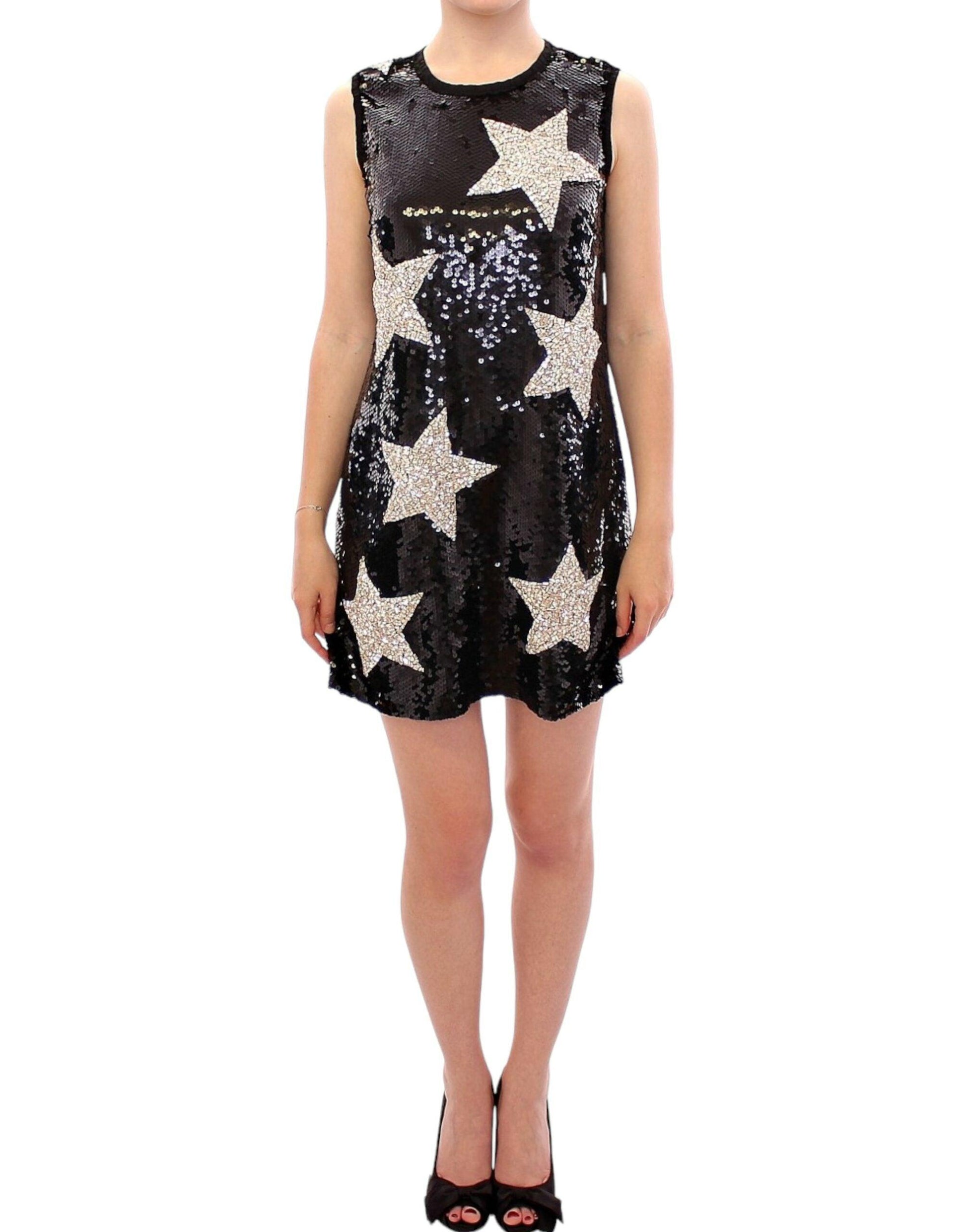 Dolce & Gabbana Swarovski Star-Studded Sequin Mini Dress - Arichezz.store