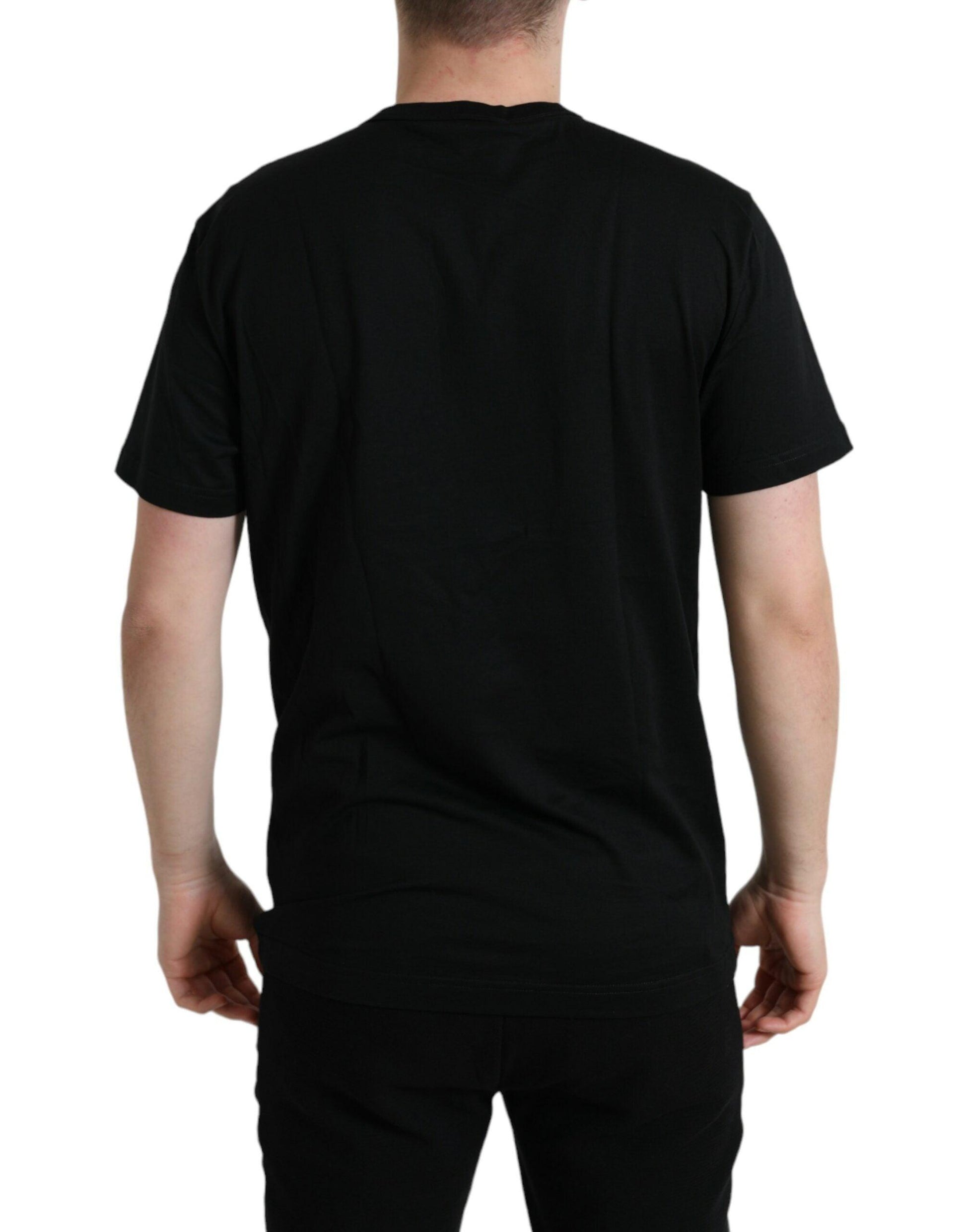 Dolce & Gabbana Sleek Cotton Round Neck T-Shirt with Chain Detail - Arichezz.store