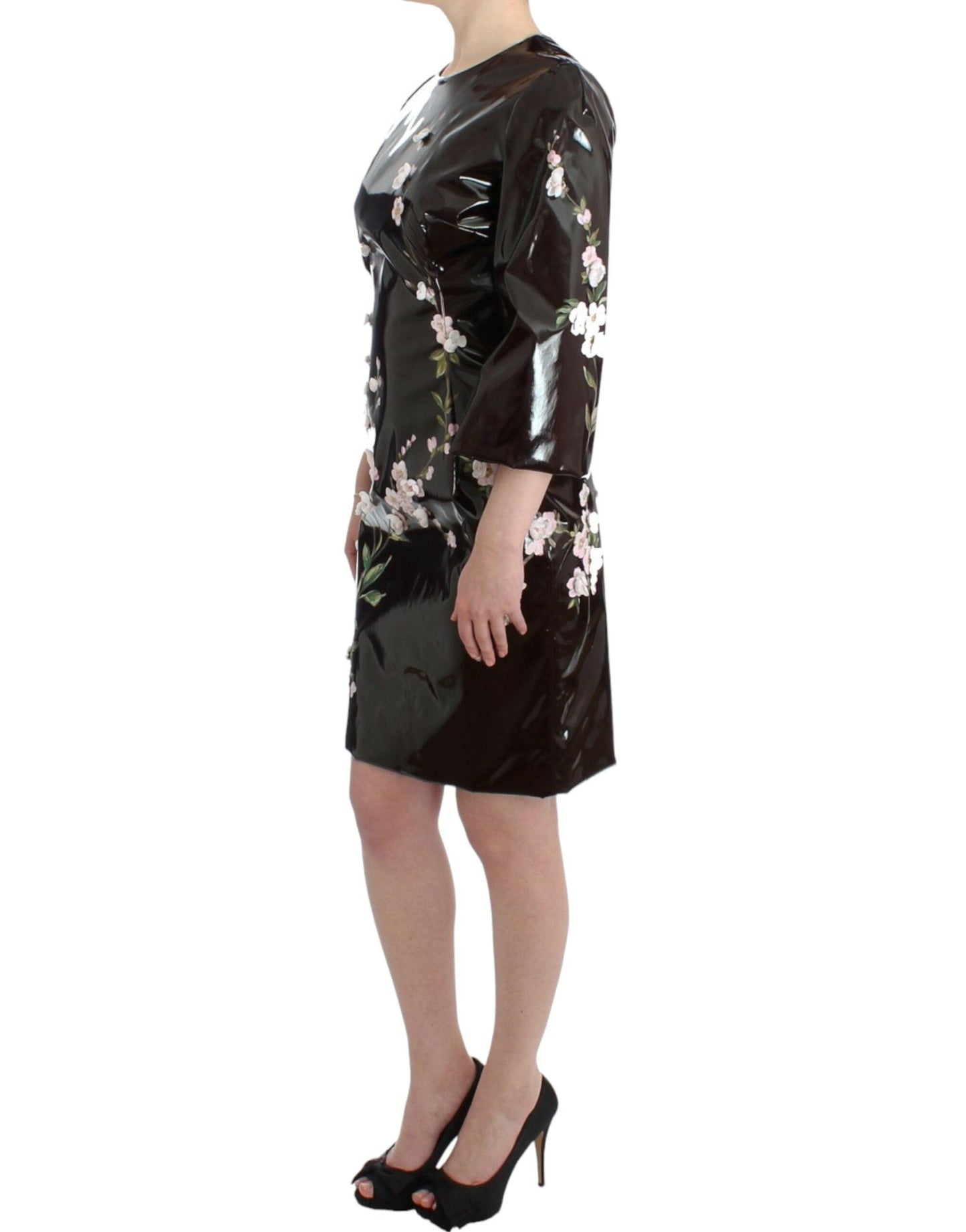 Dolce & Gabbana Elegant Floral Embellished Shift Dress - Arichezz.store