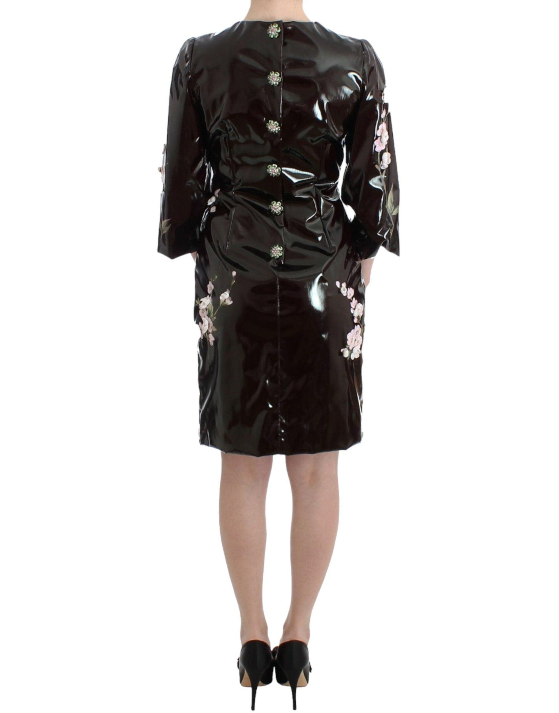 Dolce & Gabbana Elegant Floral Embellished Shift Dress - Arichezz.store