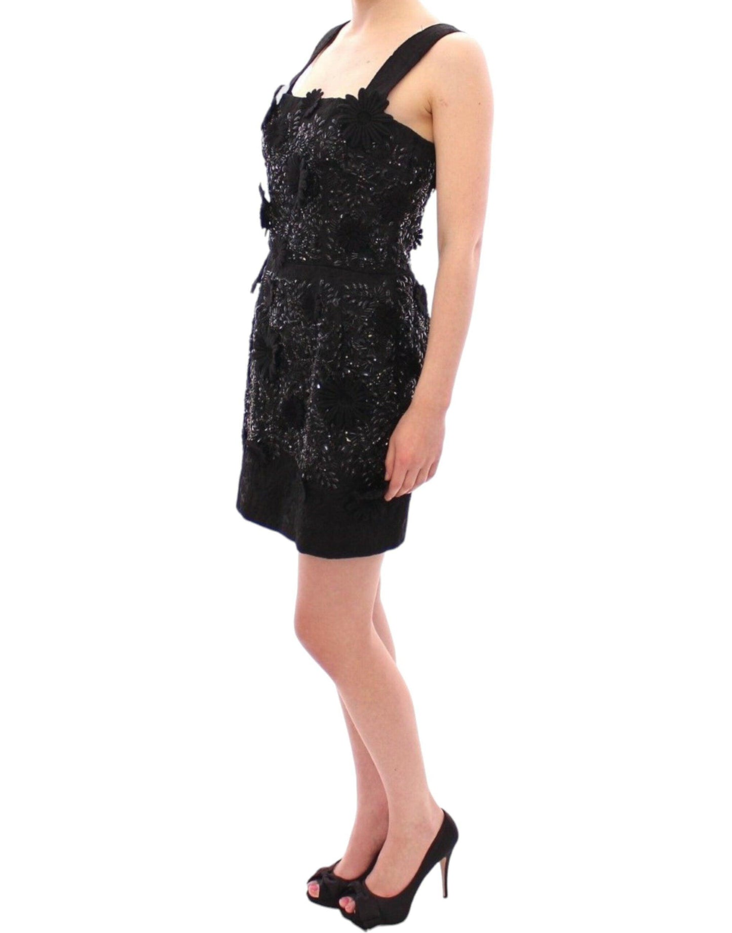 Dolce & Gabbana Elegant Sequined Mini Shift Dress - Arichezz.store