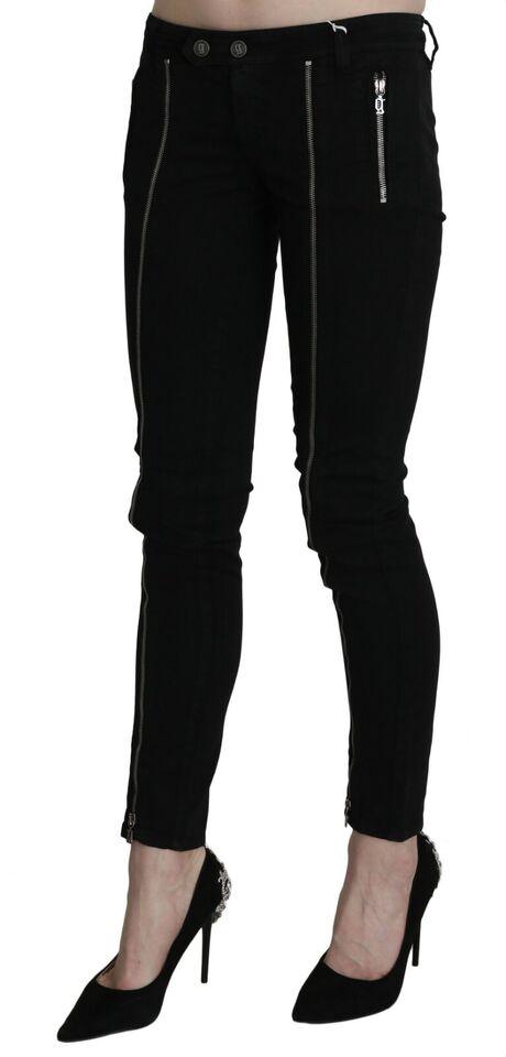 Dolce & Gabbana Chic Black Low Waist Slim Fit Skinny Jeans - Arichezz.store